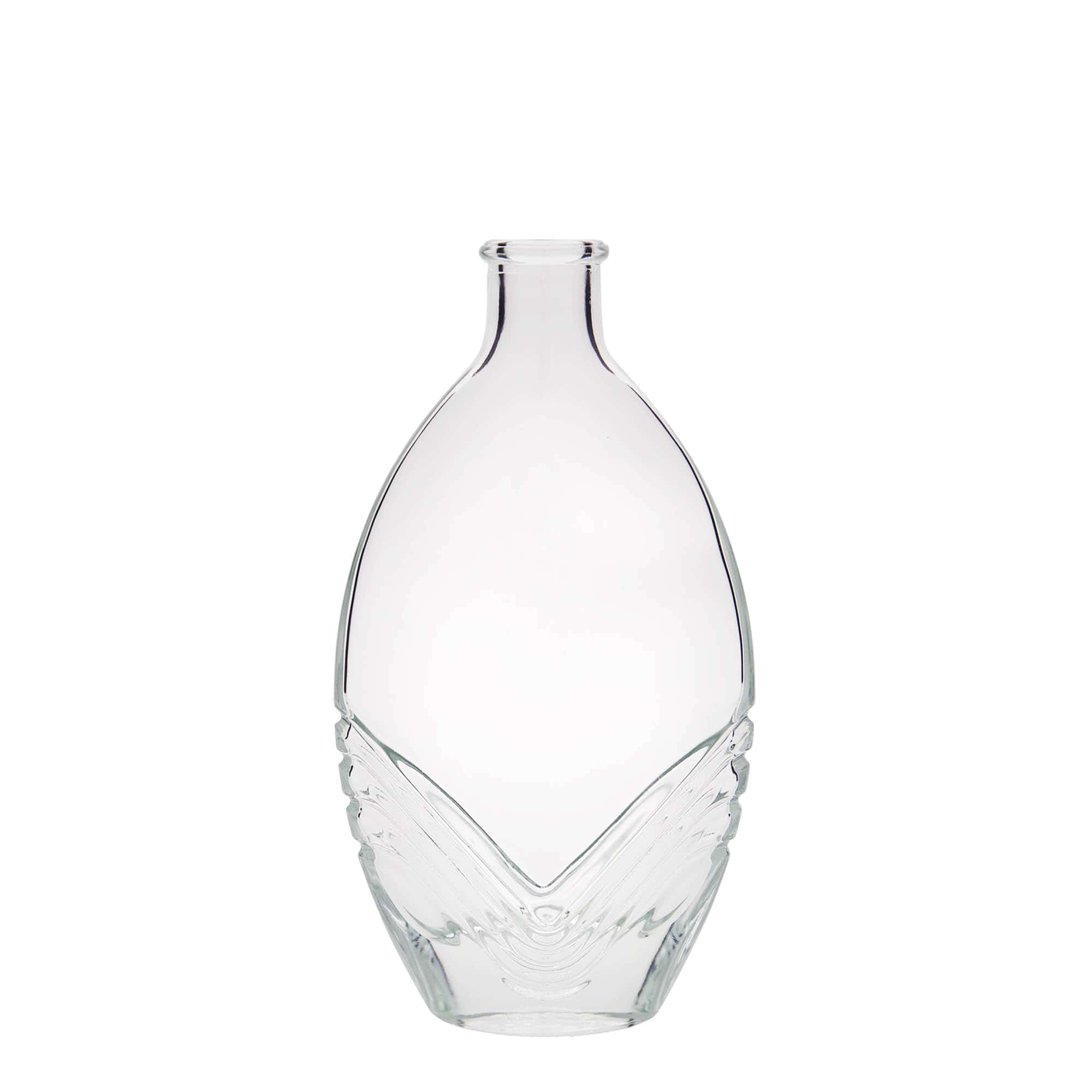 200 ml cam şişe 'Florence', oval, ağız: mantar