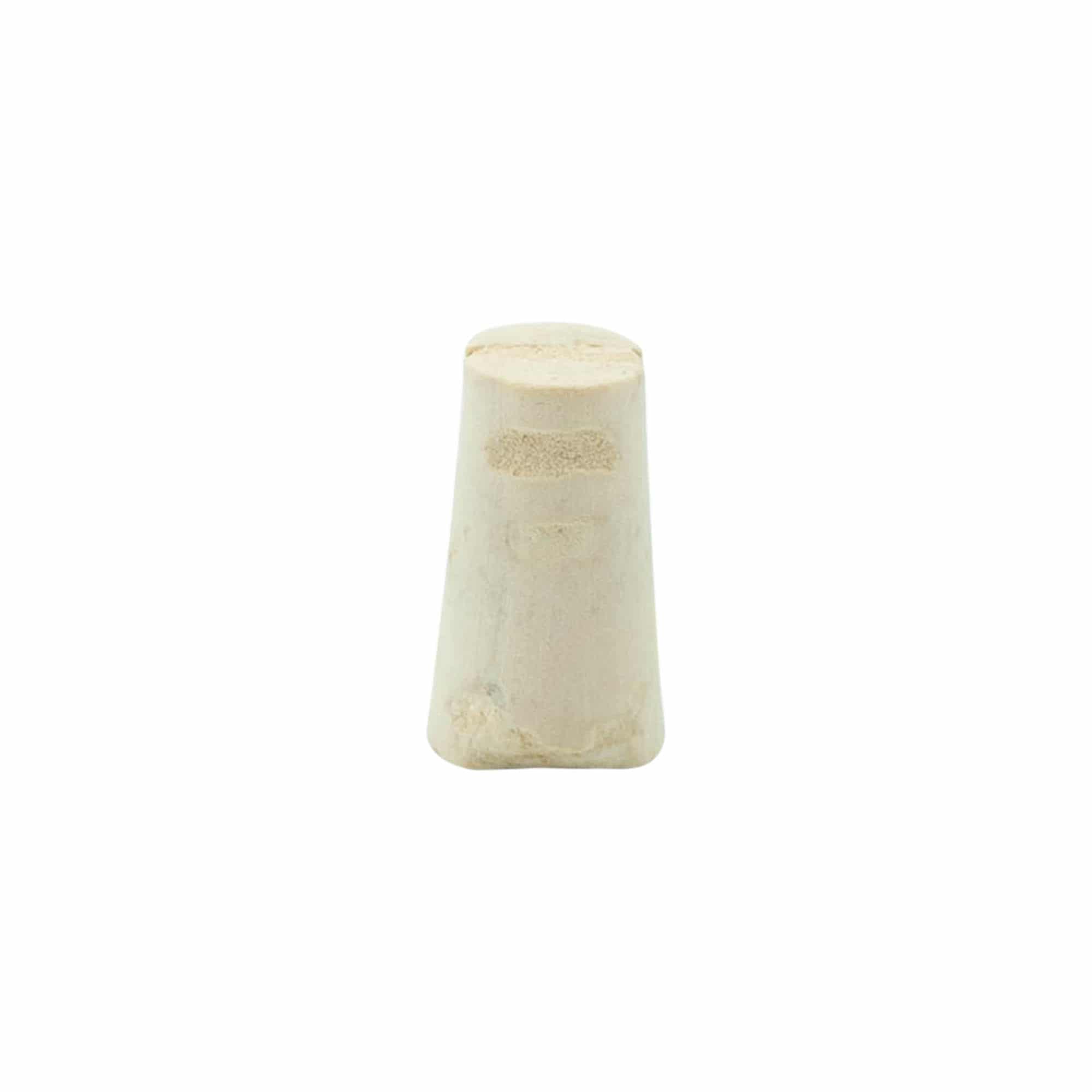 Konik mantar tıpa 9-12 x 22, doğal mantar, ağartılmış, ağız için: mantar