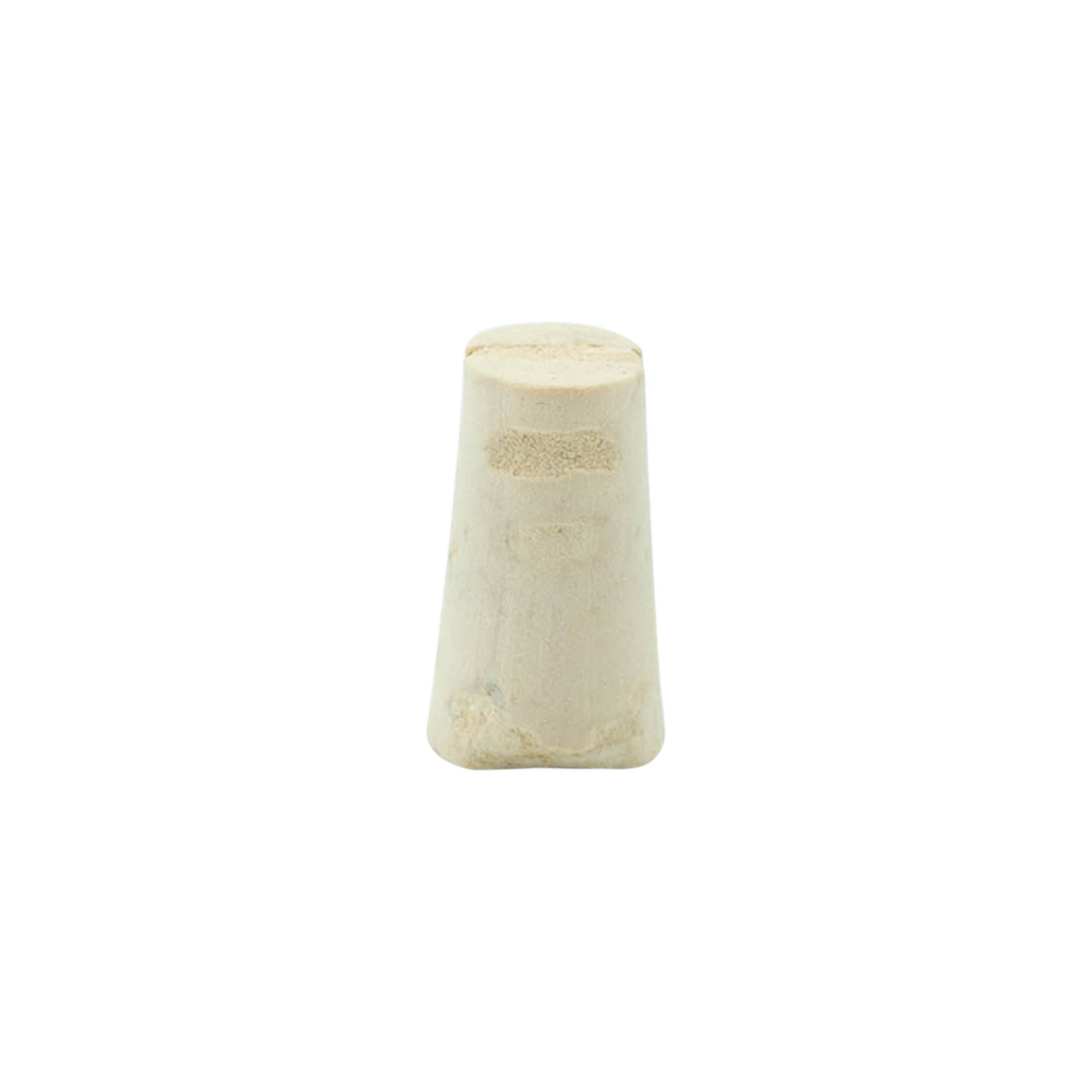 Konik mantar tıpa 9-12 x 22, doğal mantar, ağartılmış, ağız için: mantar