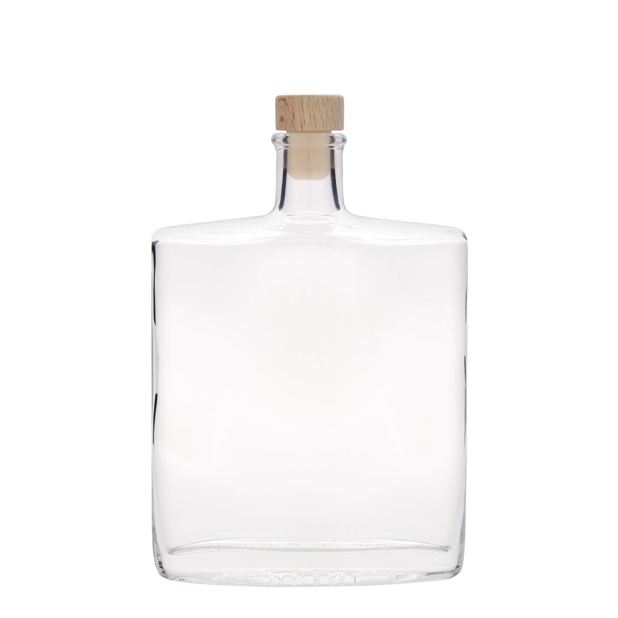 500 ml cam şişe 'Zorbas', oval, ağız: mantar