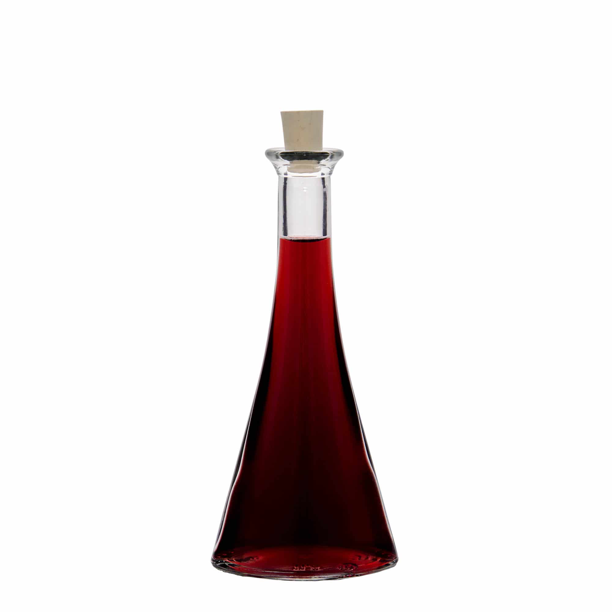 100 ml cam şişe 'Veronica', yarım yuvarlak, ağız: mantar