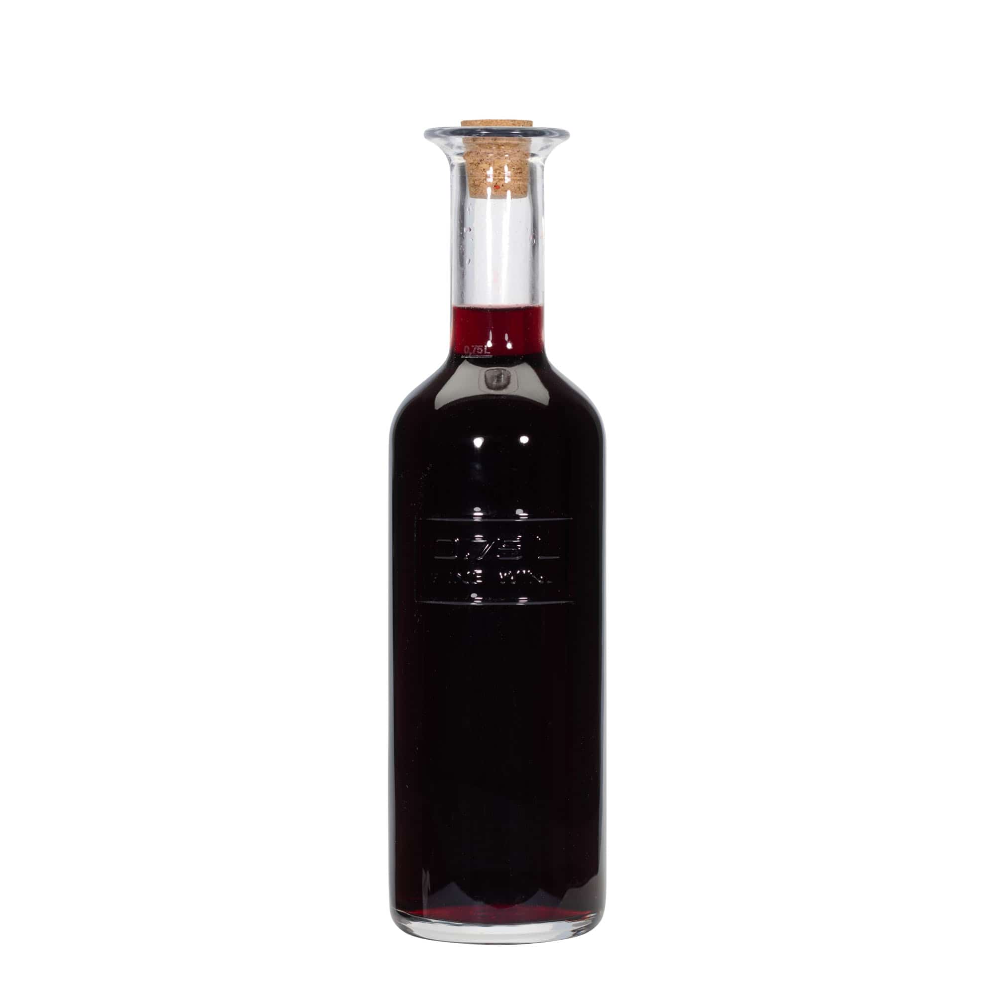 750 ml Cam şişe 'Optima Fine Wine', Ağız: Mantar 750 ml Cam şişe 'Optima Fine Wine', Ağız: Mantar