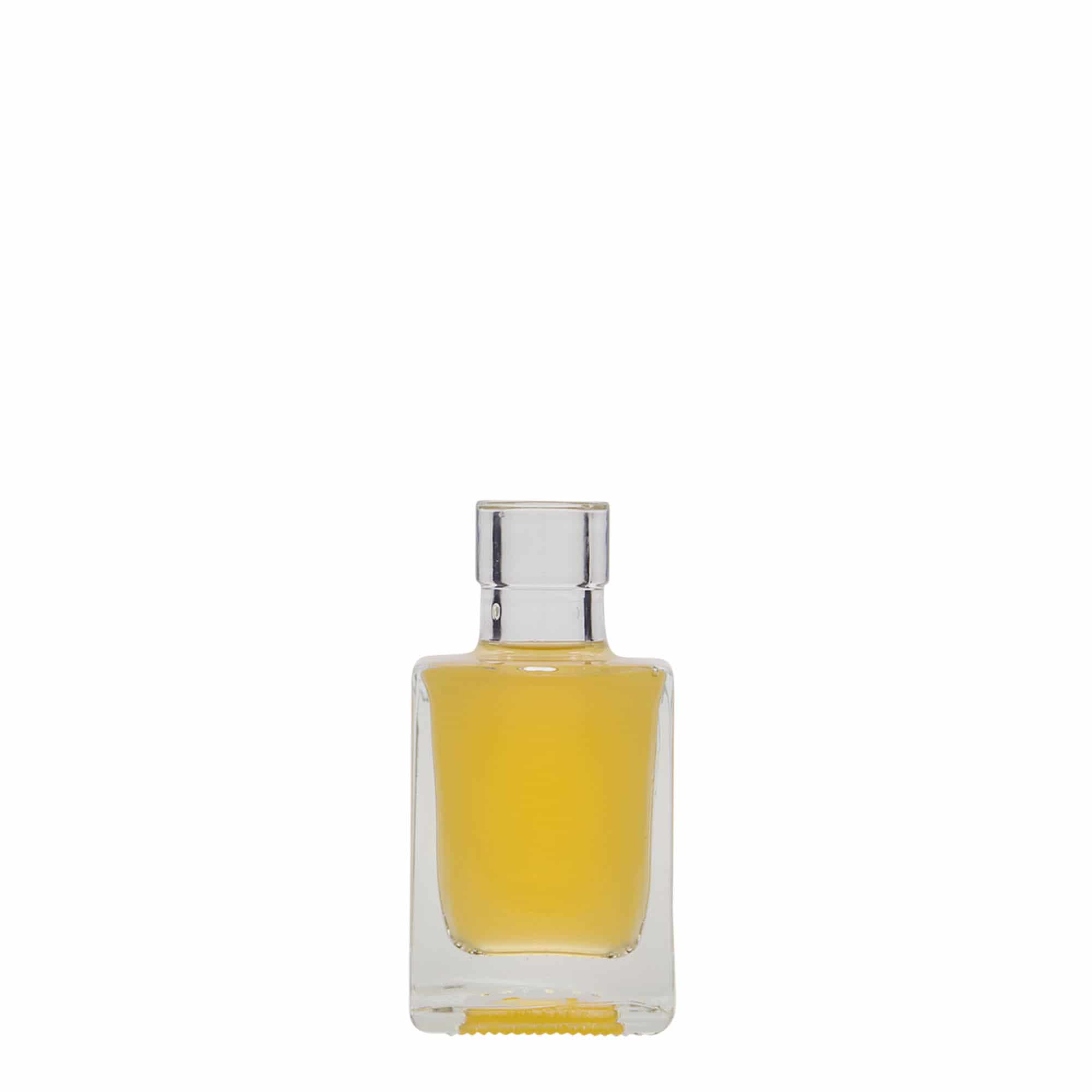 50 ml Cam şişe 'Cube', kare, ağız: mantar 50 ml Cam şişe 'Cube', kare, ağız: mantar