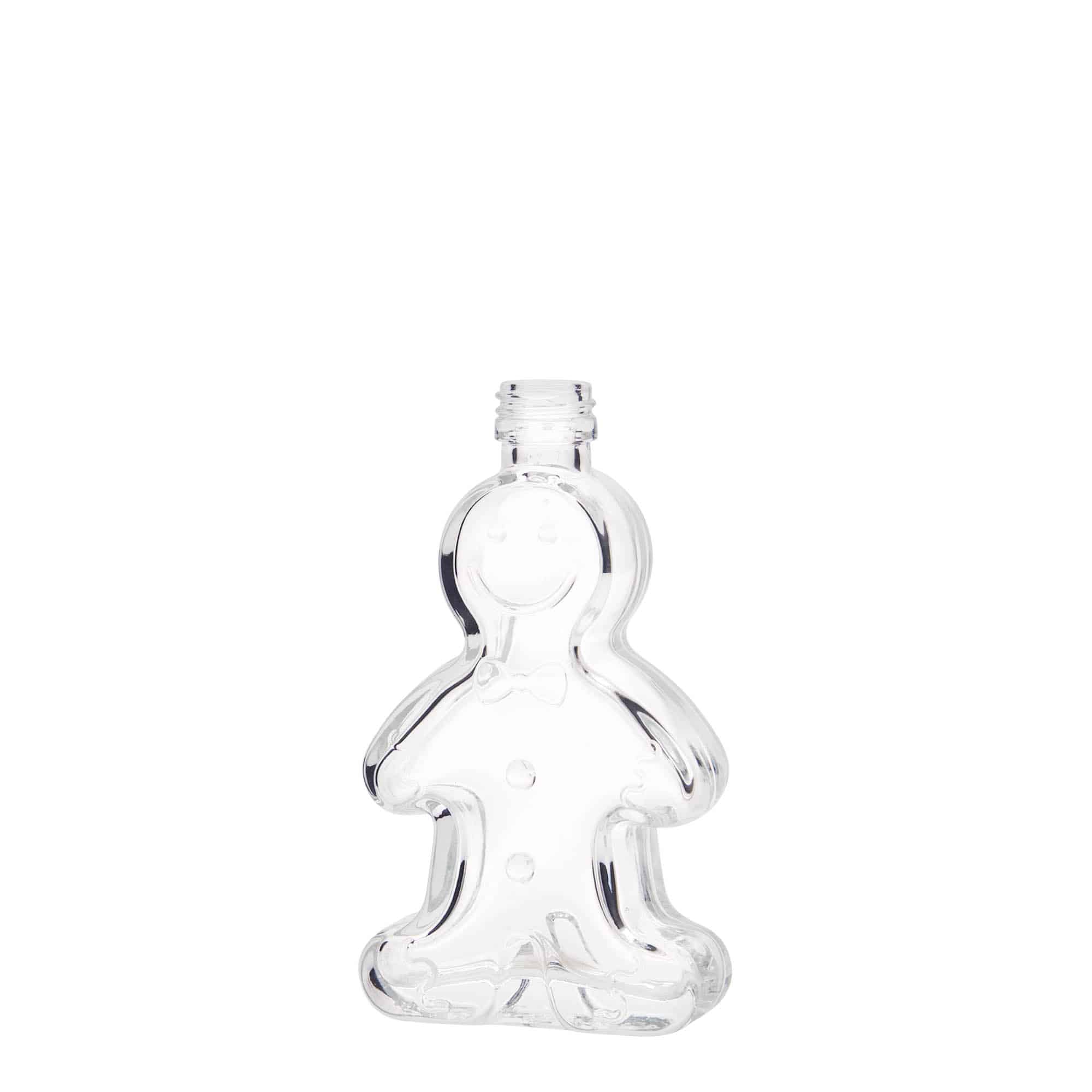 50 ml Cam şişe 'Lebkuchenmann', Ağız: PP 18 50 ml Cam şişe 'Lebkuchenmann', Ağız: PP 18