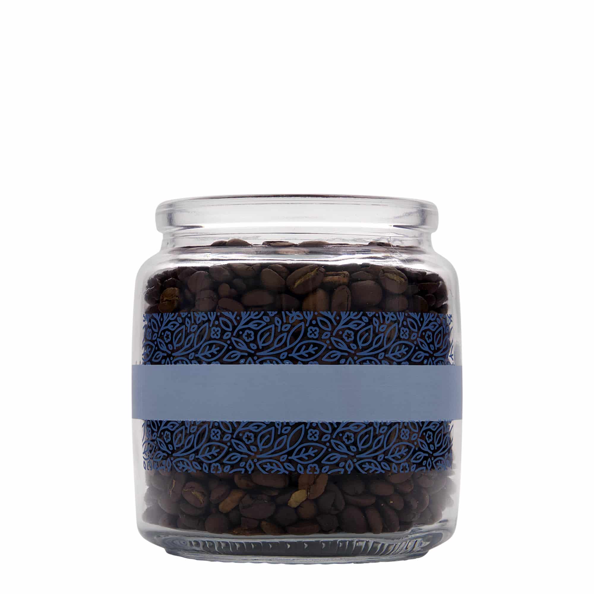 750 ml Mantar kapaklı cam şişe 'Giara', Motif: Naturalmente blu, Ağız: Mantar