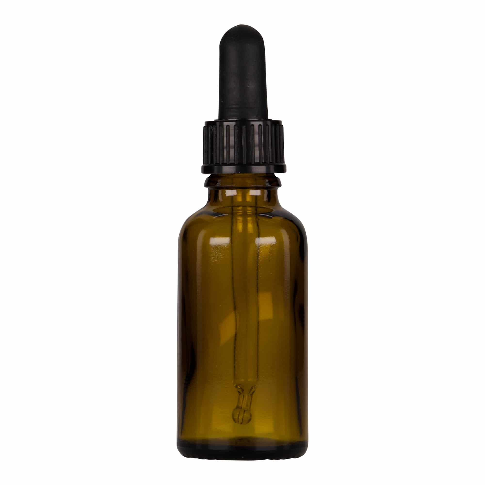 30 ml Pipet Şişesi Tıbbi, Cam, kahverengi-siyah, Ağız: DIN 18