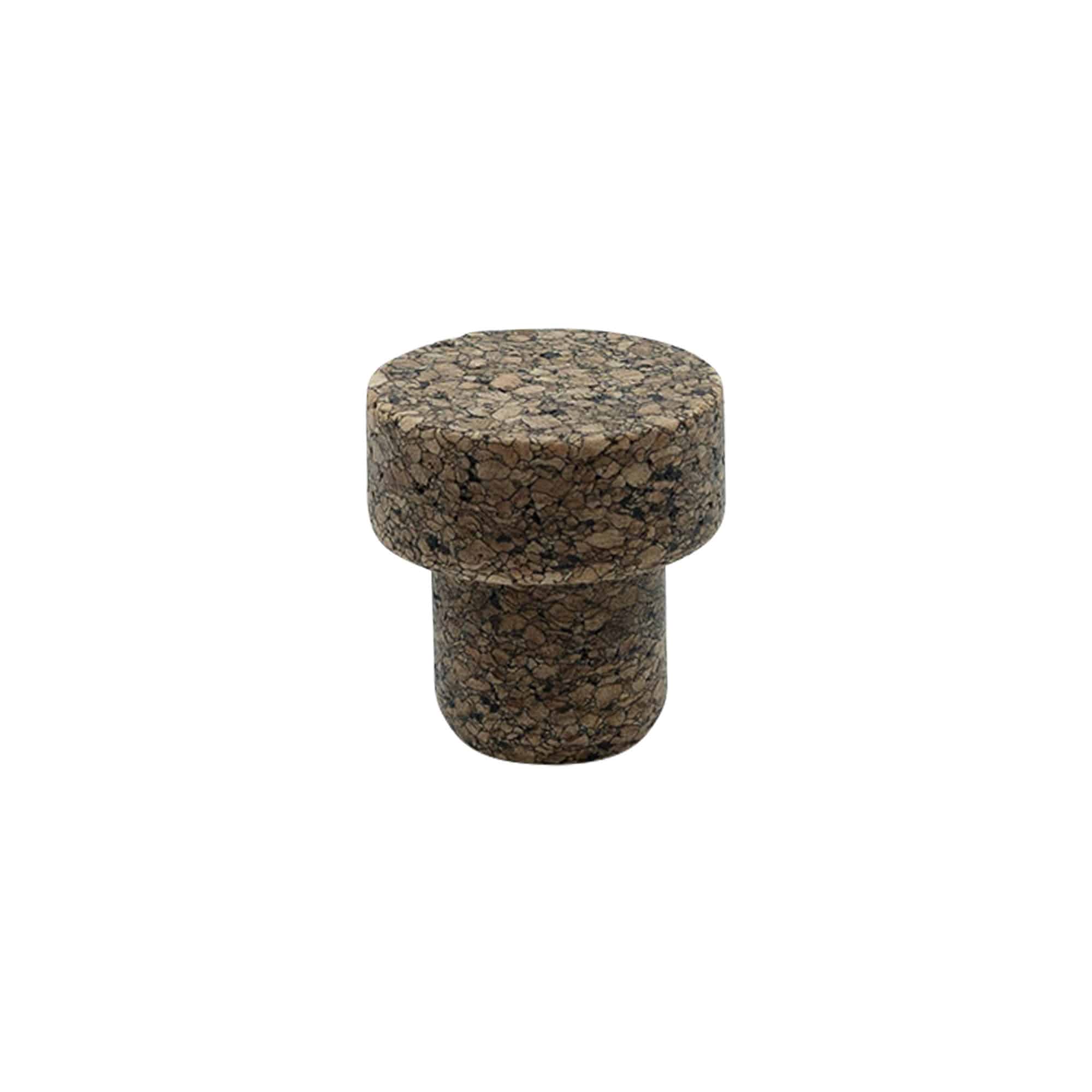 Sap tıpası 'Sharp' 22,5 mm, Corkcoal, Ağız için: Mantar Sap tıpası 'Sharp' 22,5 mm, Corkcoal, Ağız için: Mantar