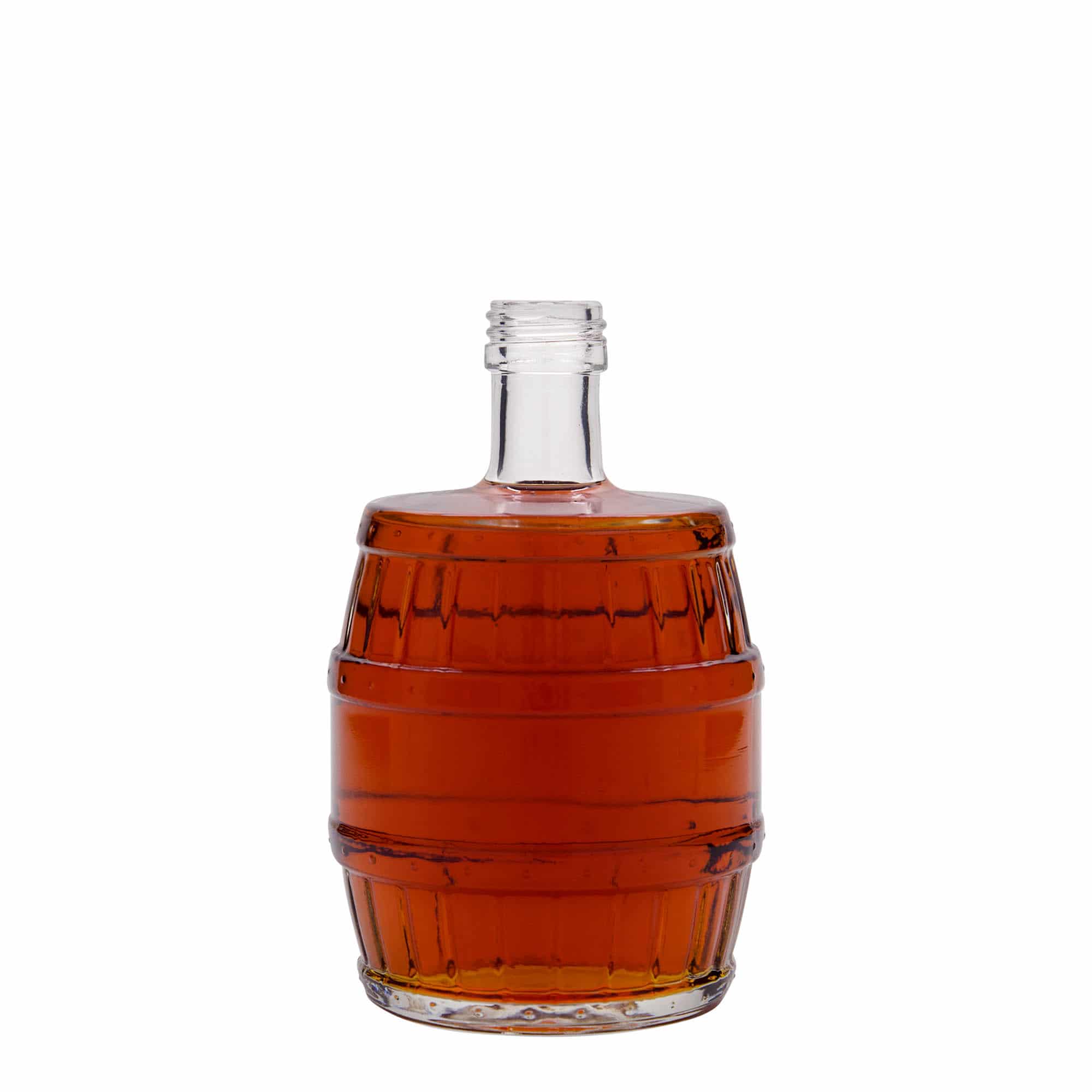 500 ml cam şişe 'Fıçı', ağız: PP 28