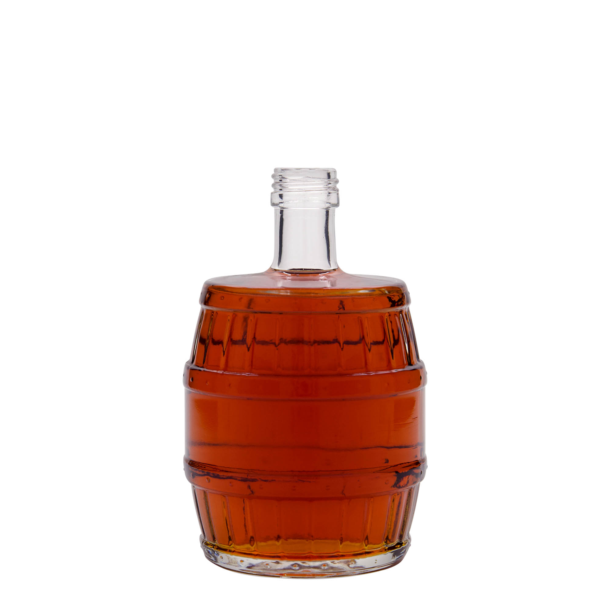 500 ml cam şişe 'Fıçı', ağız: PP 28