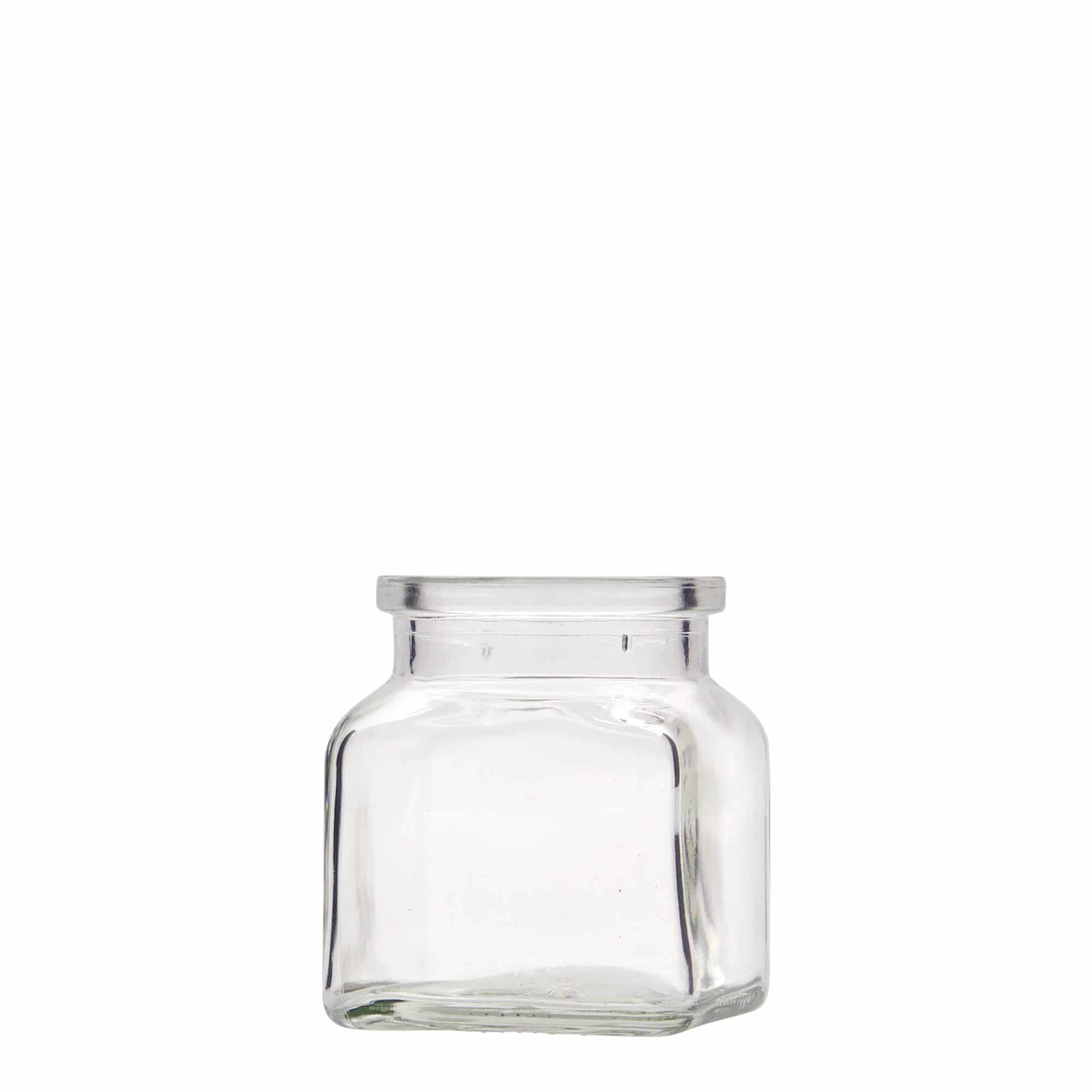 120 ml mantar kapaklı cam, kare, ağız: mantar