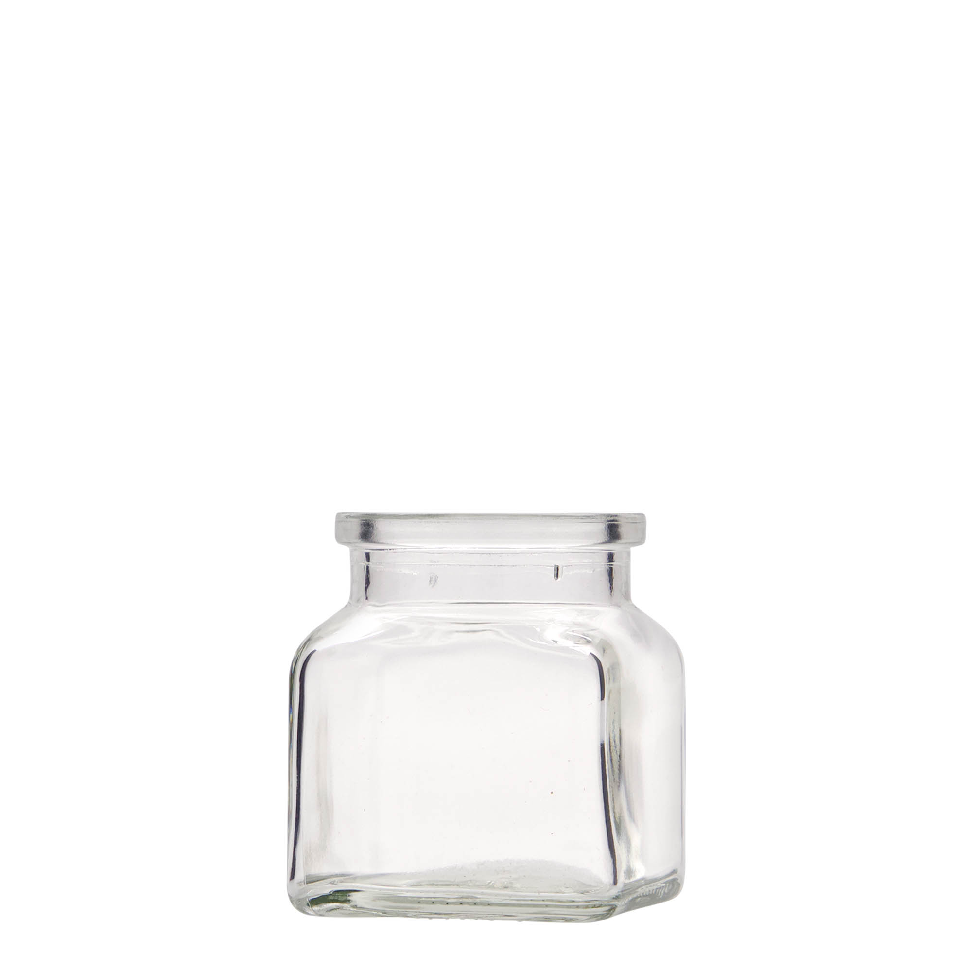 120 ml mantar kapaklı cam, kare, ağız: mantar