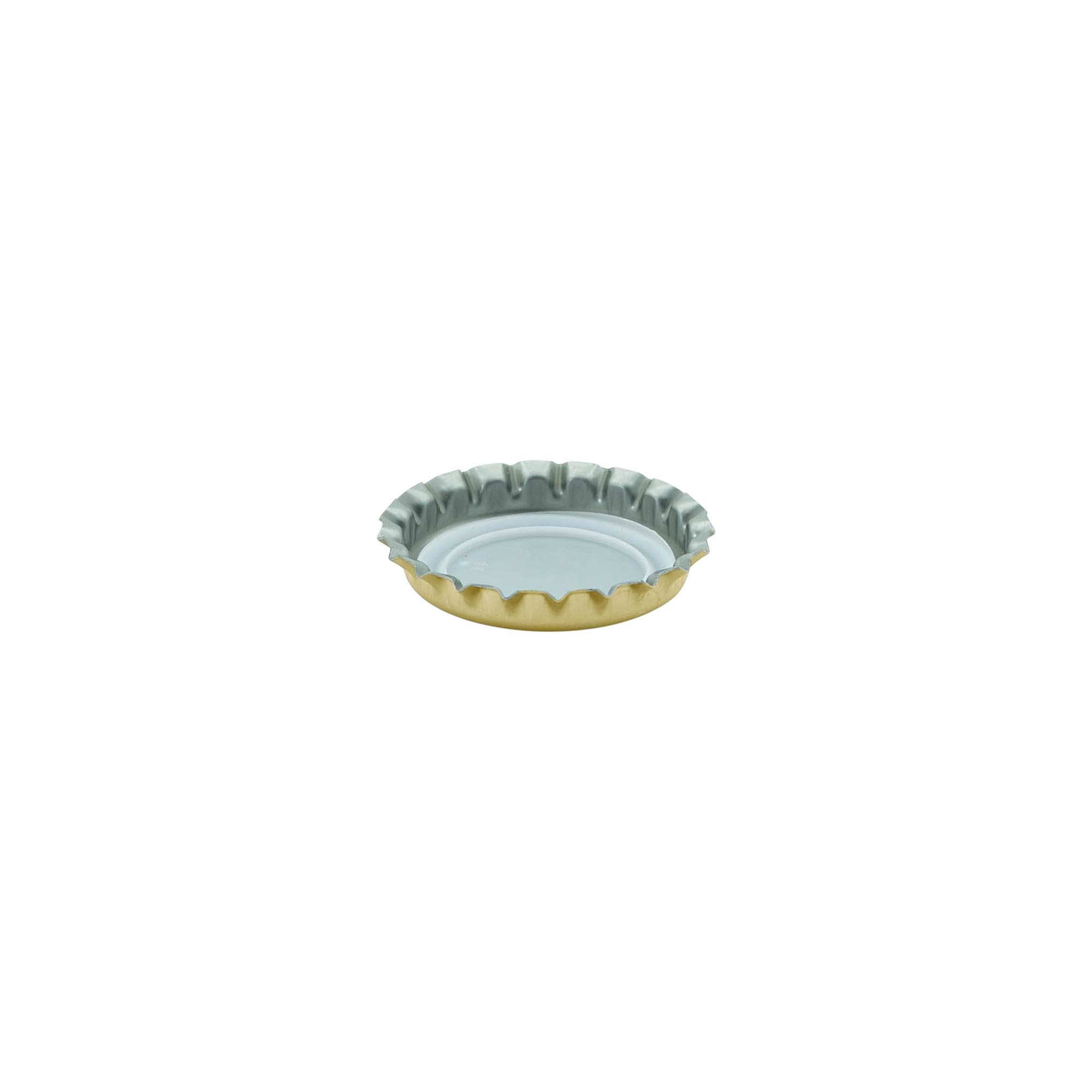 26 mm Metal, altın renkli şişe kapağı 26 mm Metal, altın renkli şişe kapağı