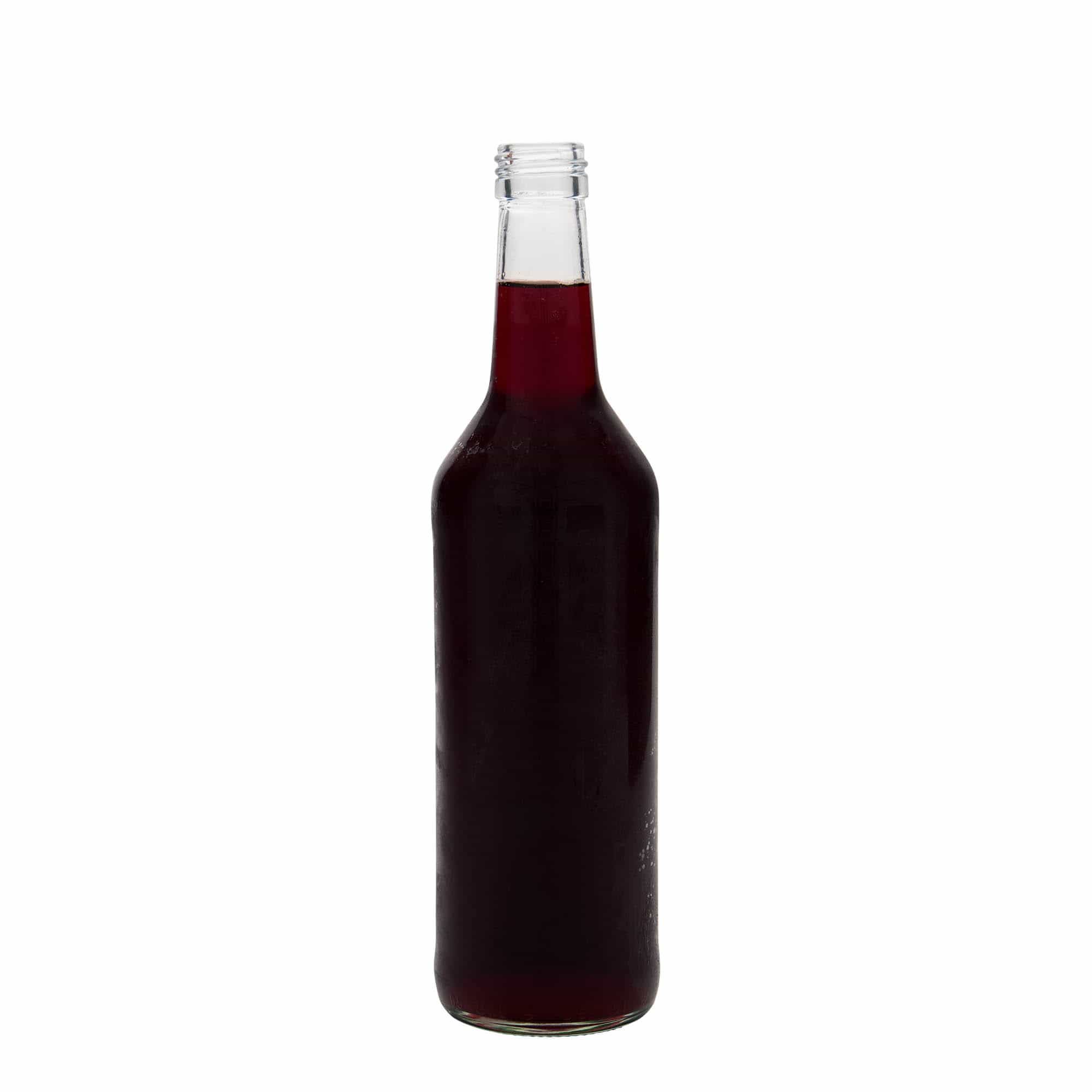 500 ml Düz Boyunlu Cam Şişe, Ağız: PP 28