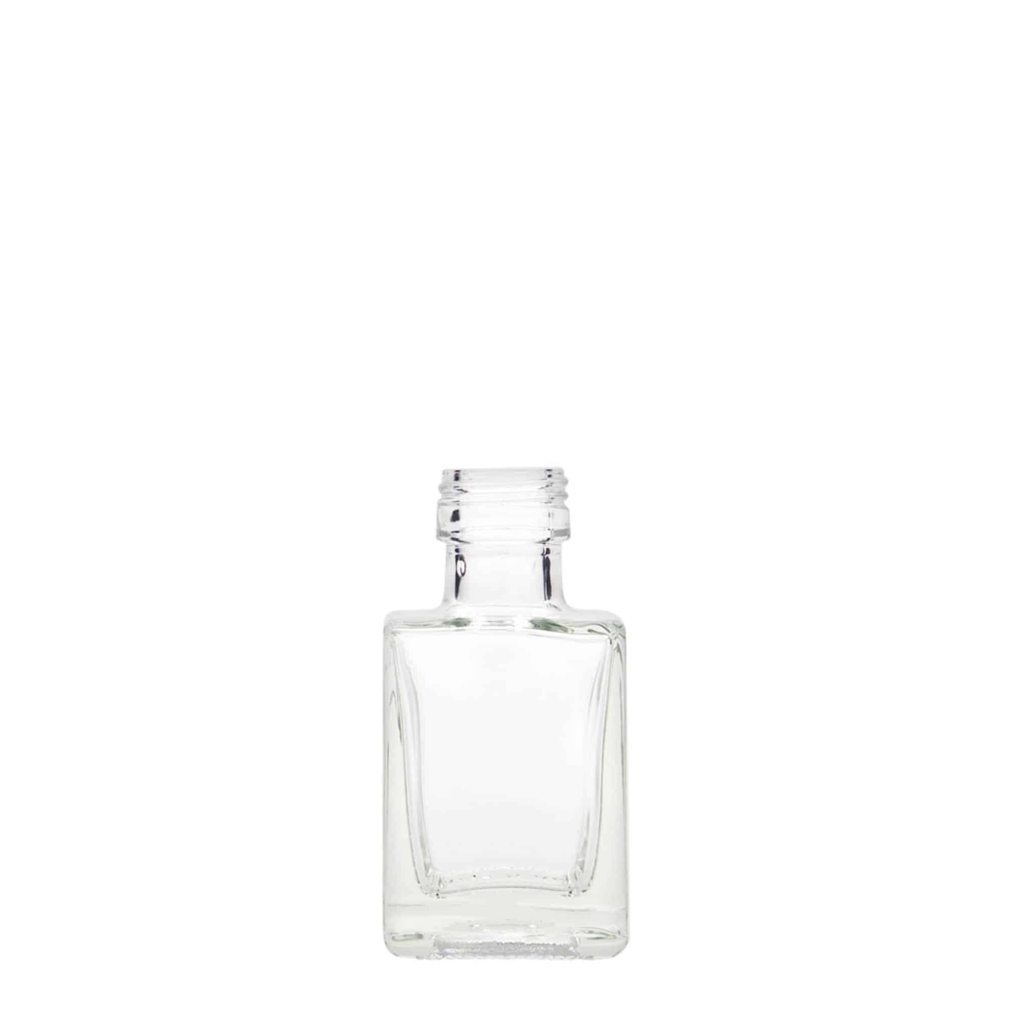 50 ml cam şişe 'Cube', kare, ağız: PP 24 50 ml cam şişe 'Cube', kare, ağız: PP 24