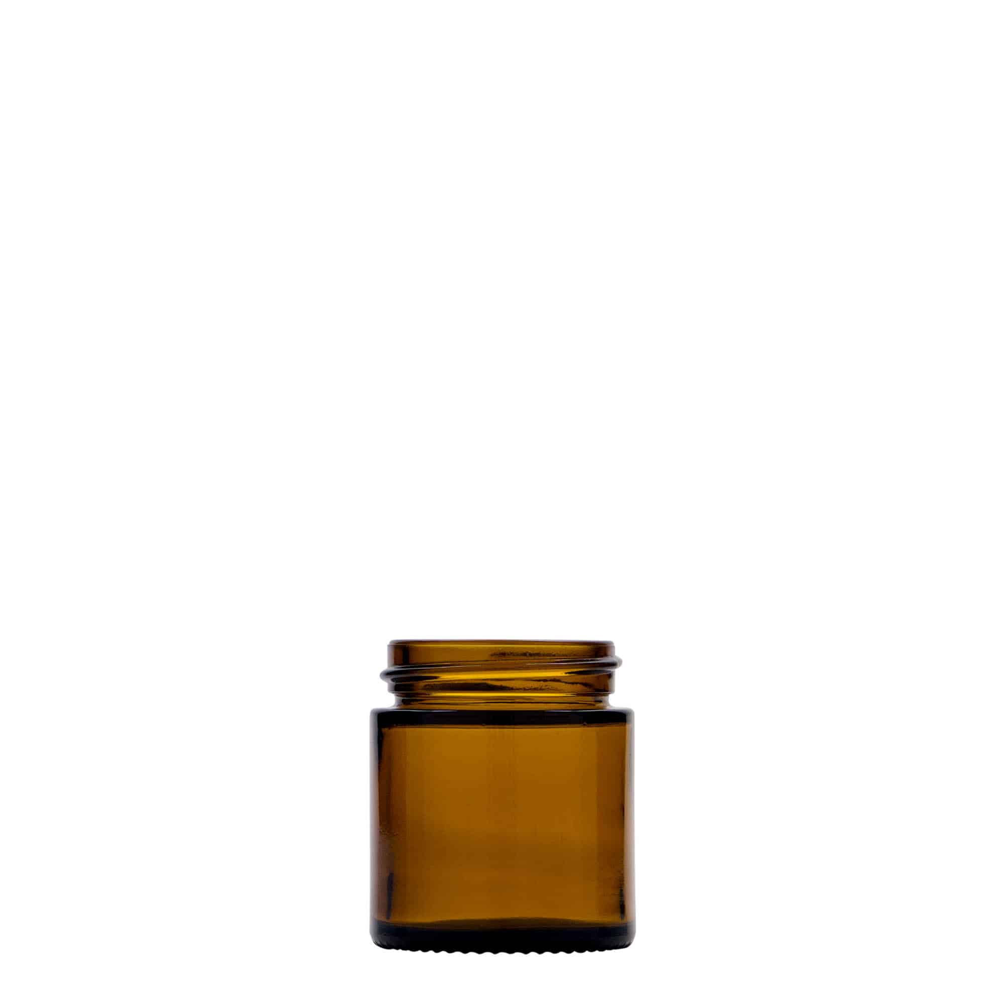 30 ml Kavanoz 'Brown Line', cam, kahverengi, ağız: Vidalı kapak