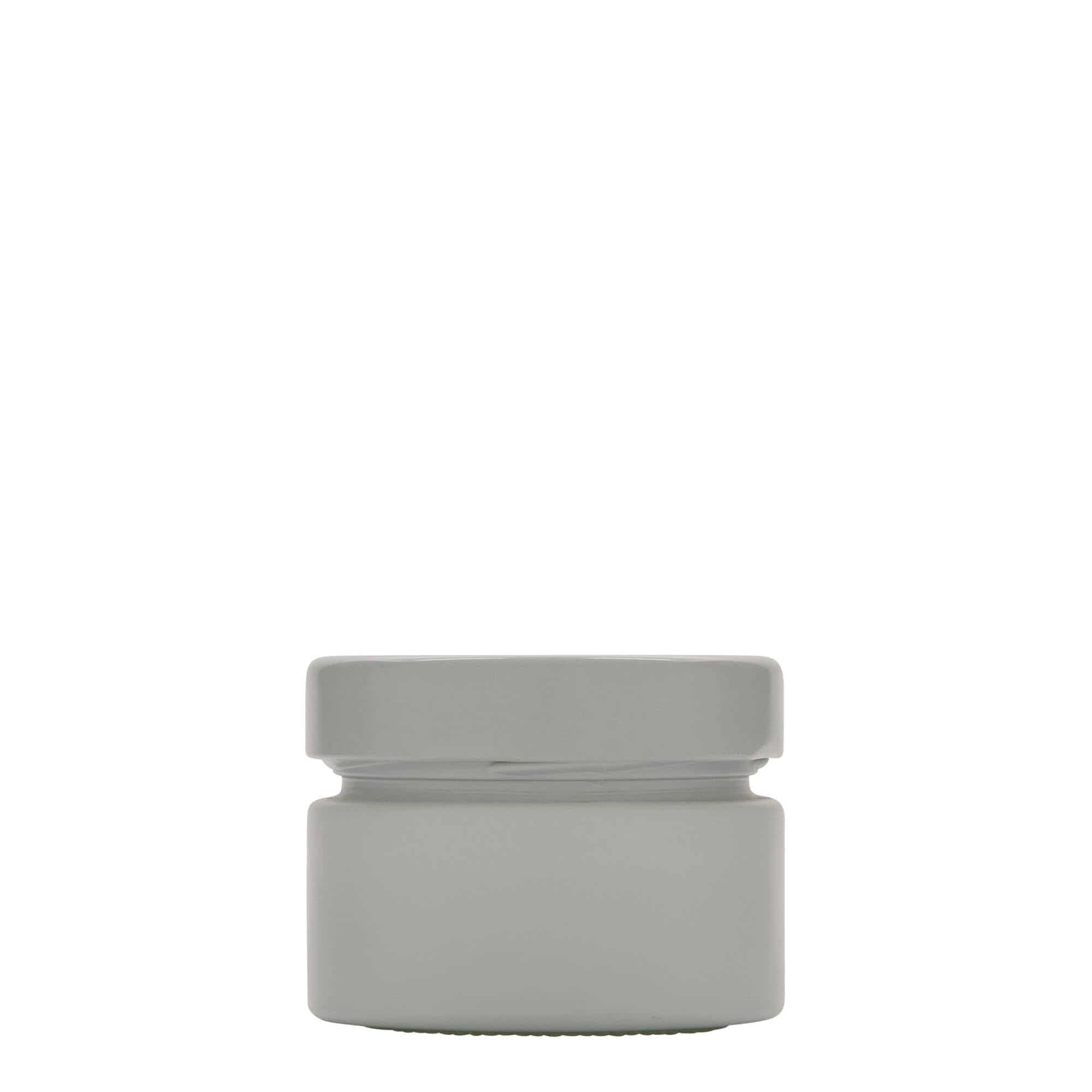 130 ml Yuvarlak Cam 'Aurora', beyaz, Ağız: Deep-Twist-Off (DTO 66)