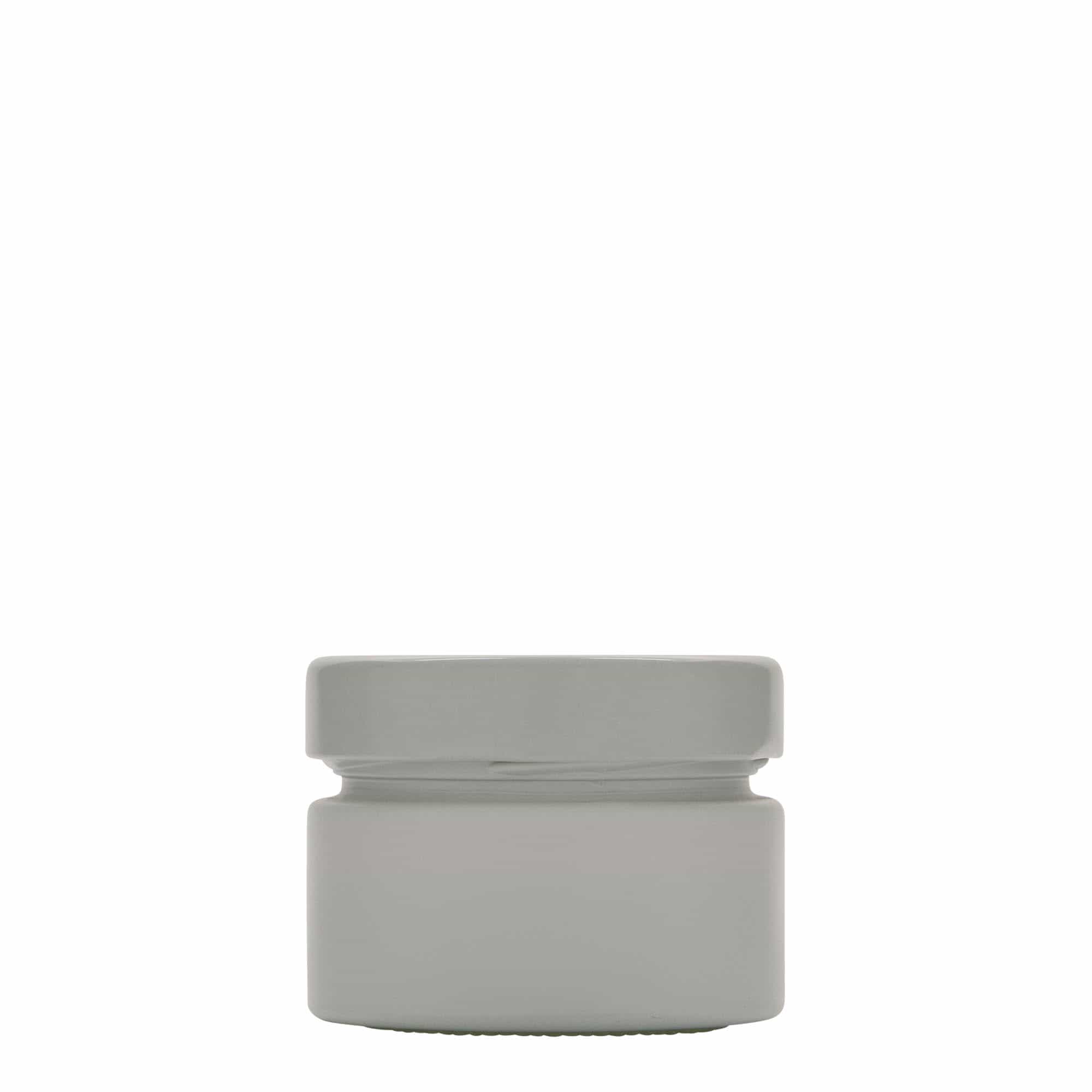 130 ml Yuvarlak Cam 'Aurora', beyaz, Ağız: Deep-Twist-Off (DTO 66)