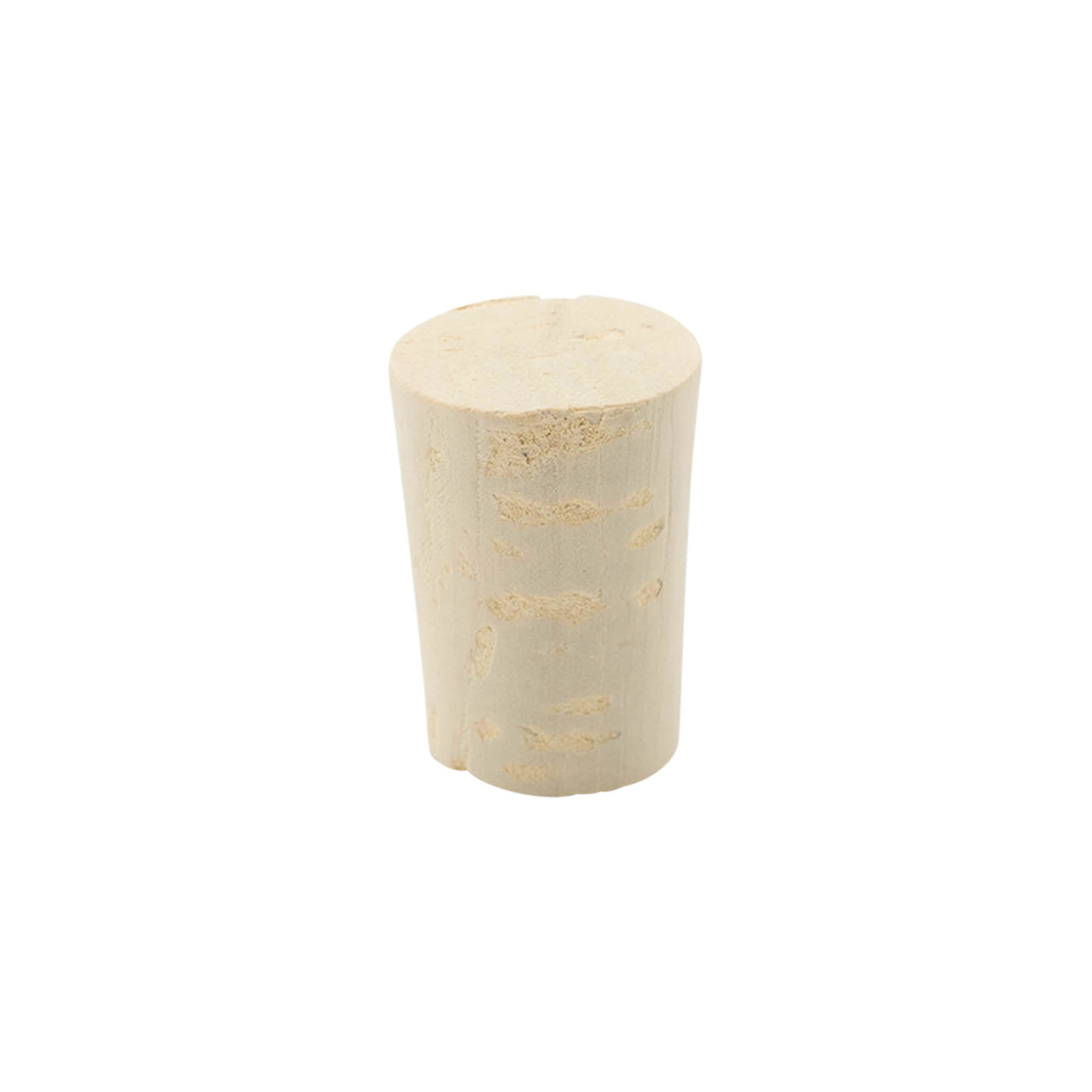 Konik mantar tıpa 19-23 x 33, doğal mantar, ağartılmış, ağız için: mantar