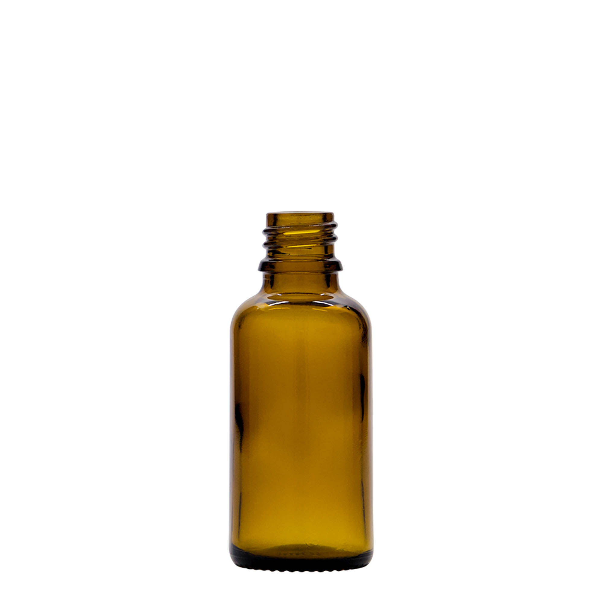 30 ml Pipetli Şişe İlaç, Cam, Kahverengi, Ağız: DIN 18