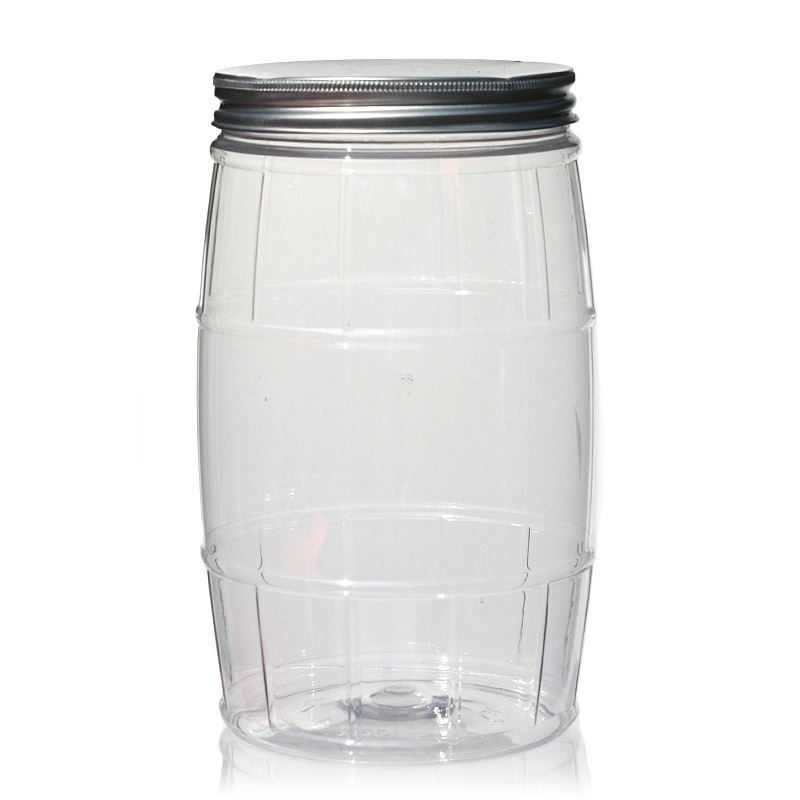 1.500 ml PET-Kutu 'Fıçı', Plastik, Ağız: 100/400
