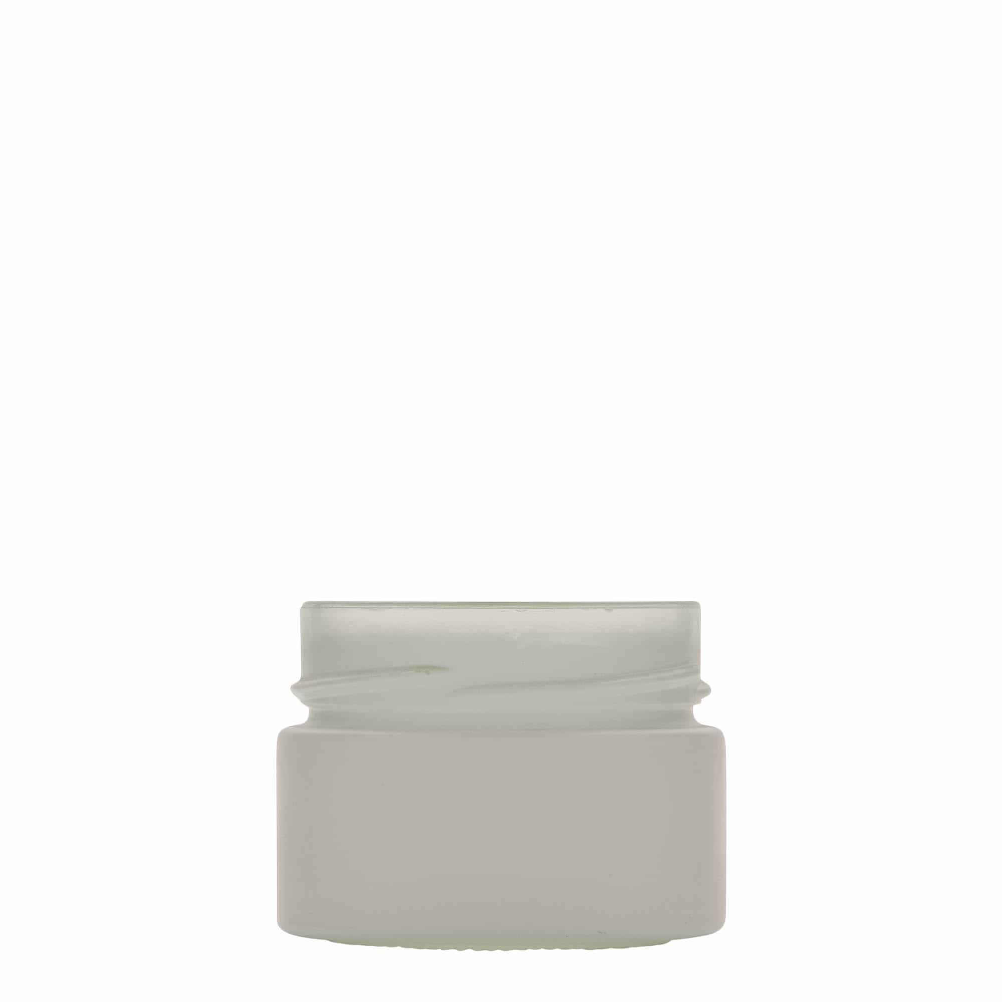 130 ml Yuvarlak Cam 'Aurora', beyaz, Ağız: Deep-Twist-Off (DTO 66)