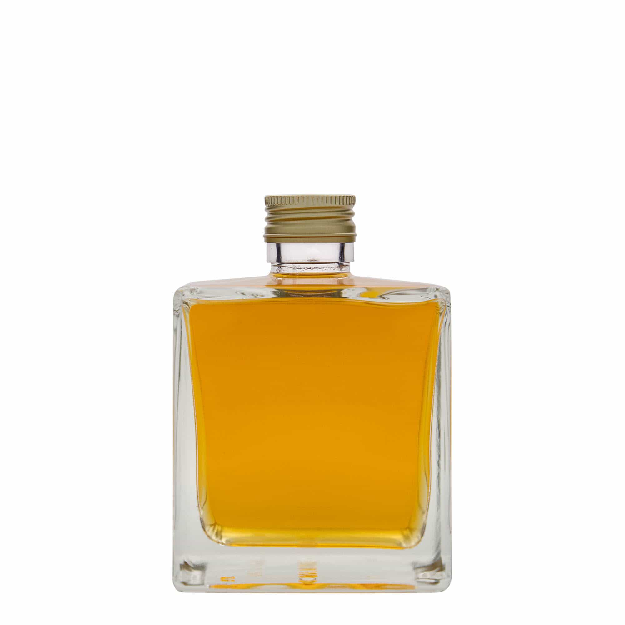 500 ml Cam şişe 'Cube', kare, ağız: PP 31,5