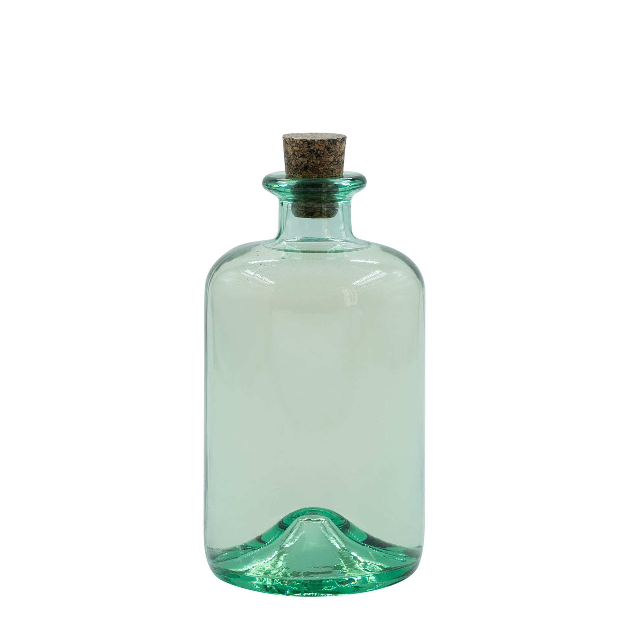 500 ml cam şişe 'Pharma', ağız: mantar