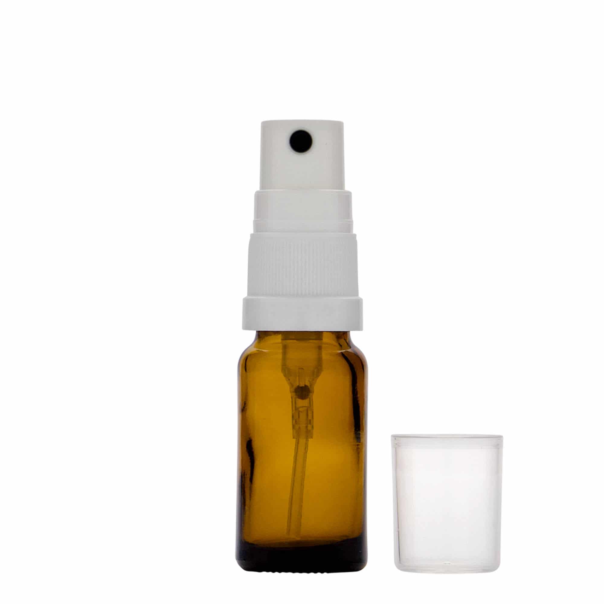 10 ml Sprey Şişesi Tıbbi, Cam, Kahverengi, Ağız: DIN 18