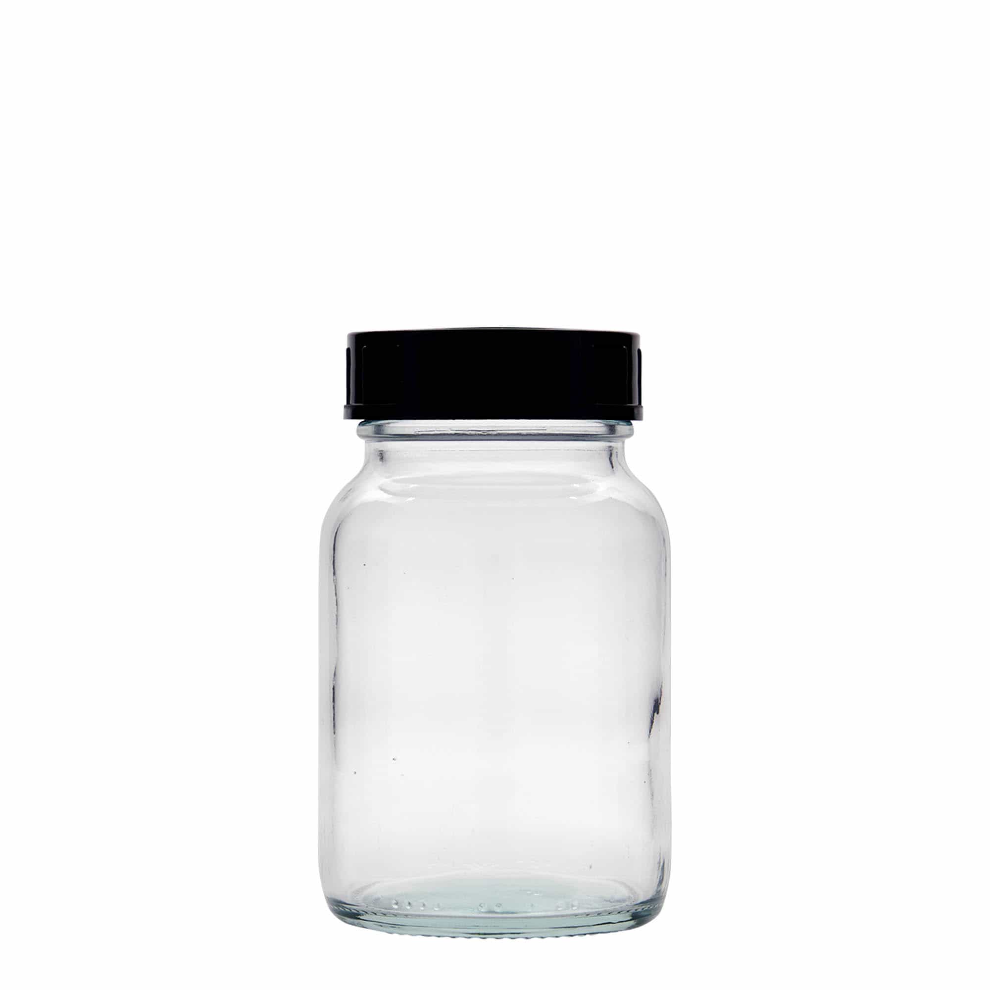 250 ml Geniş ağızlı cam, ağız çapı: DIN 55