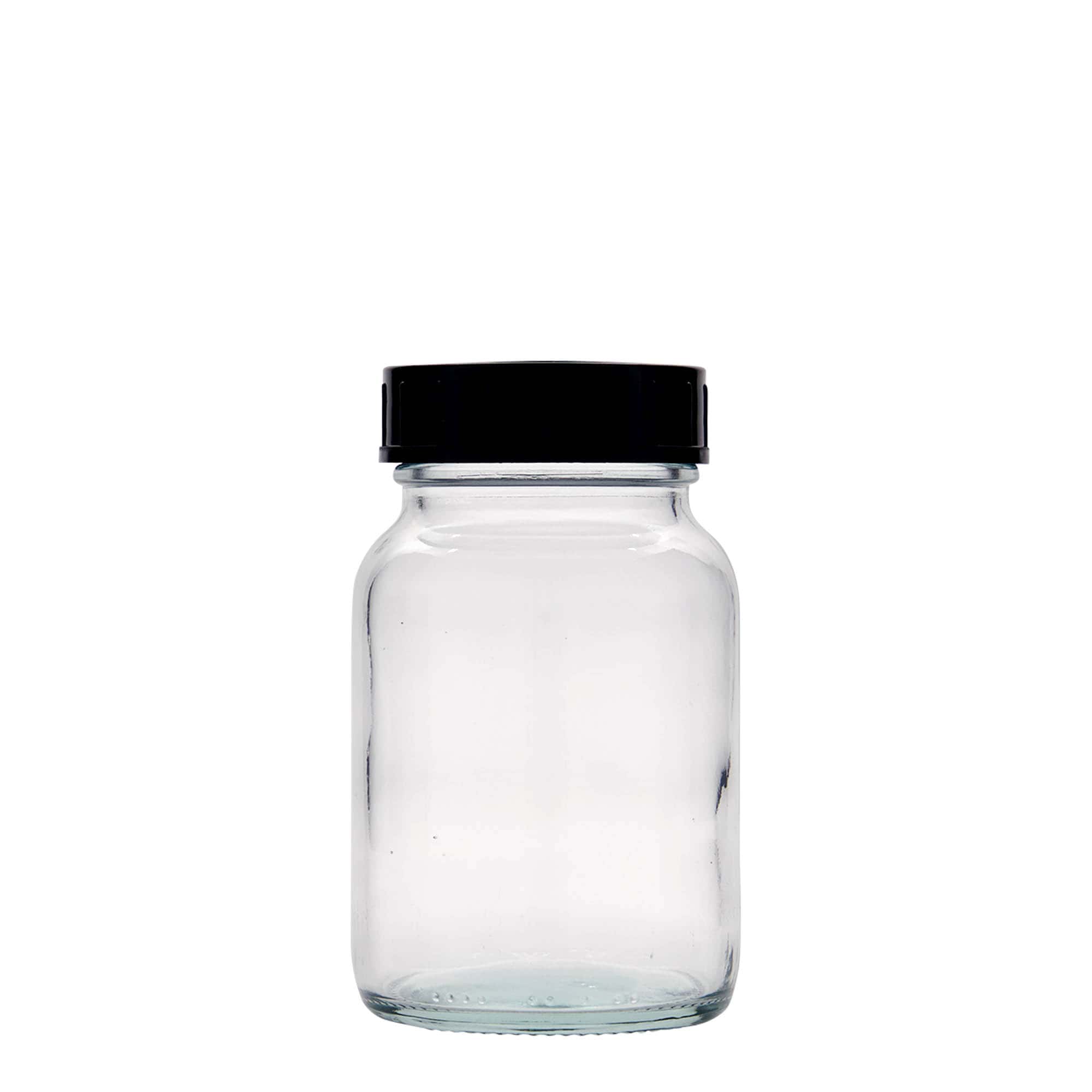 250 ml Geniş ağızlı cam, ağız çapı: DIN 55