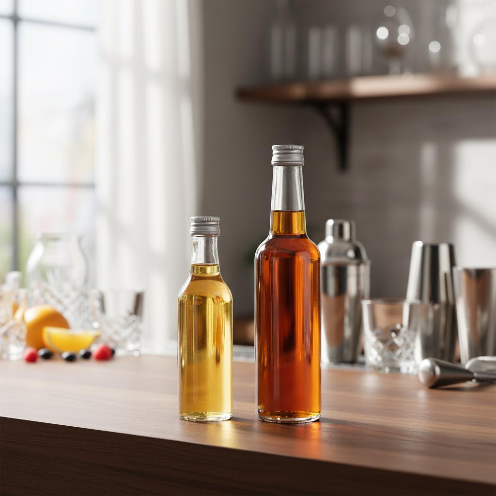 50 ml Cam Şişe Düz Boyun, Ağız: PP 18 50 ml Cam Şişe Düz Boyun, Ağız: PP 18