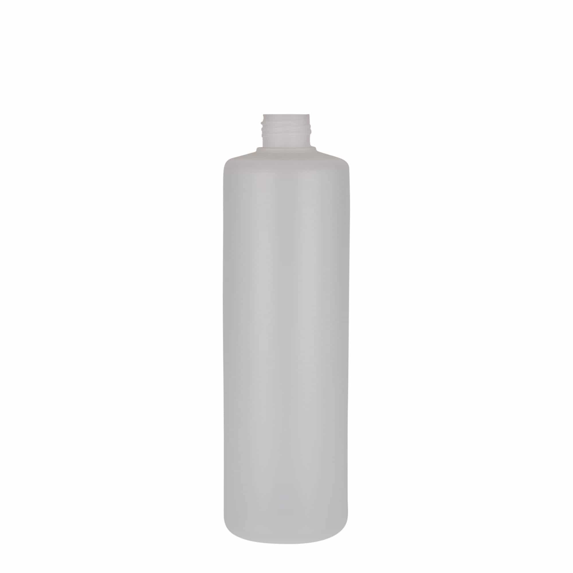 500 ml yuvarlak şişe, PE plastik, doğal, ağız: vidalı kapak 500 ml yuvarlak şişe, PE plastik, doğal, ağız: vidalı kapak