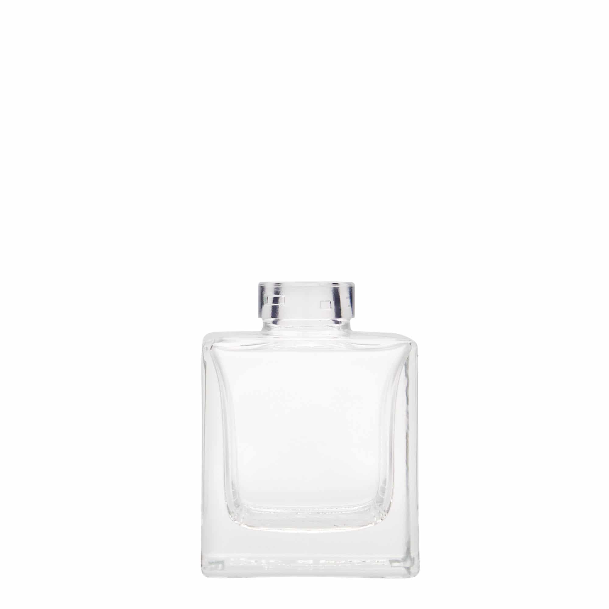 100 ml Cam şişe 'Cube', kare, ağız: mantar 100 ml Cam şişe 'Cube', kare, ağız: mantar