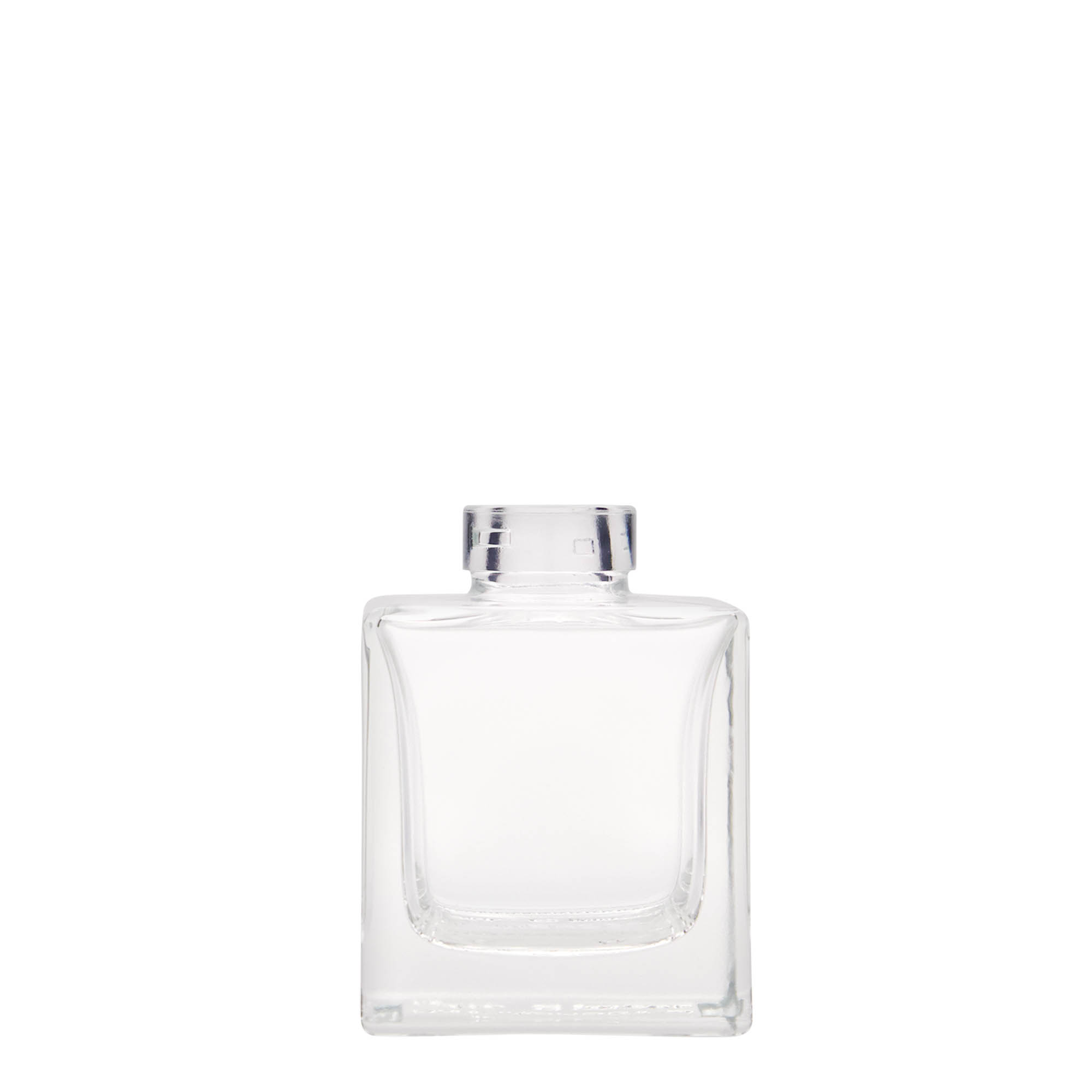 100 ml Cam şişe 'Cube', kare, ağız: mantar 100 ml Cam şişe 'Cube', kare, ağız: mantar