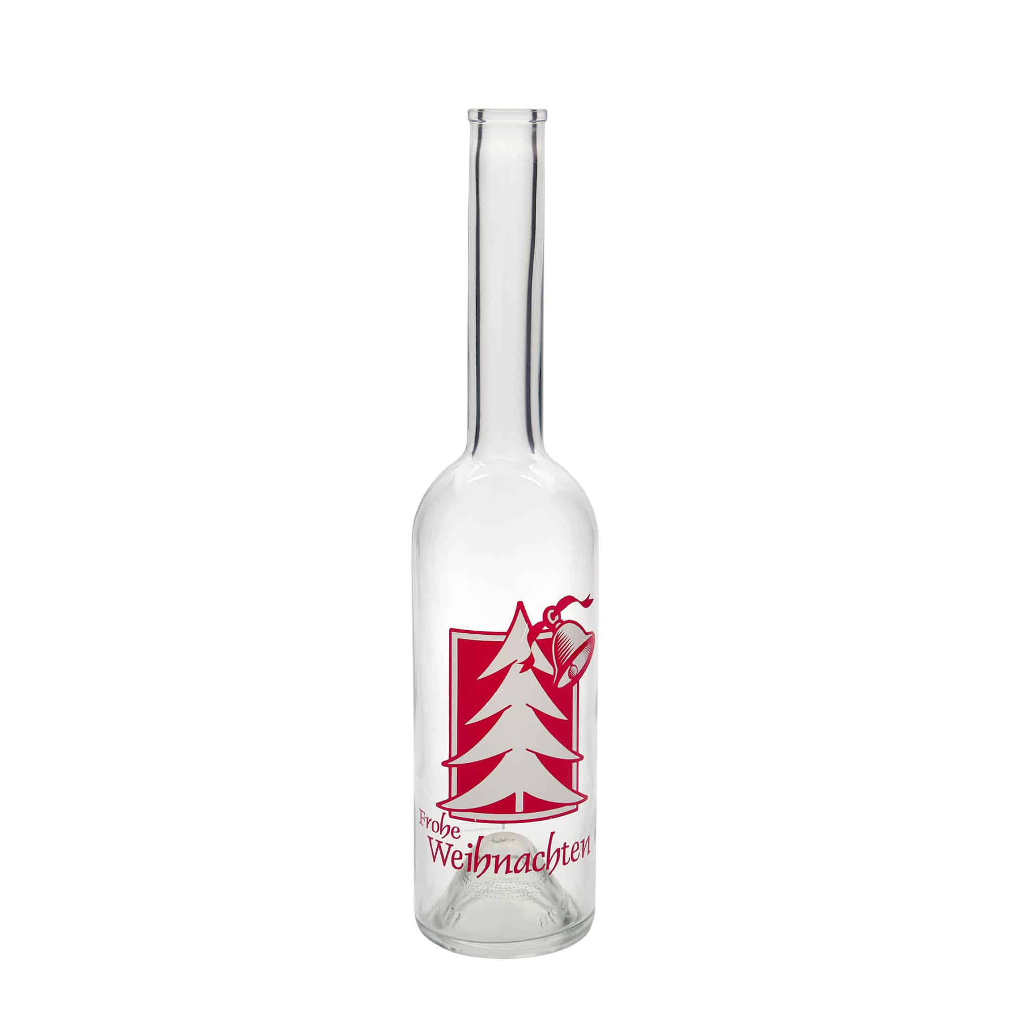 500 ml Cam Şişe 'Opera', Motif: Noel Tebriği, Ağız: Mantar