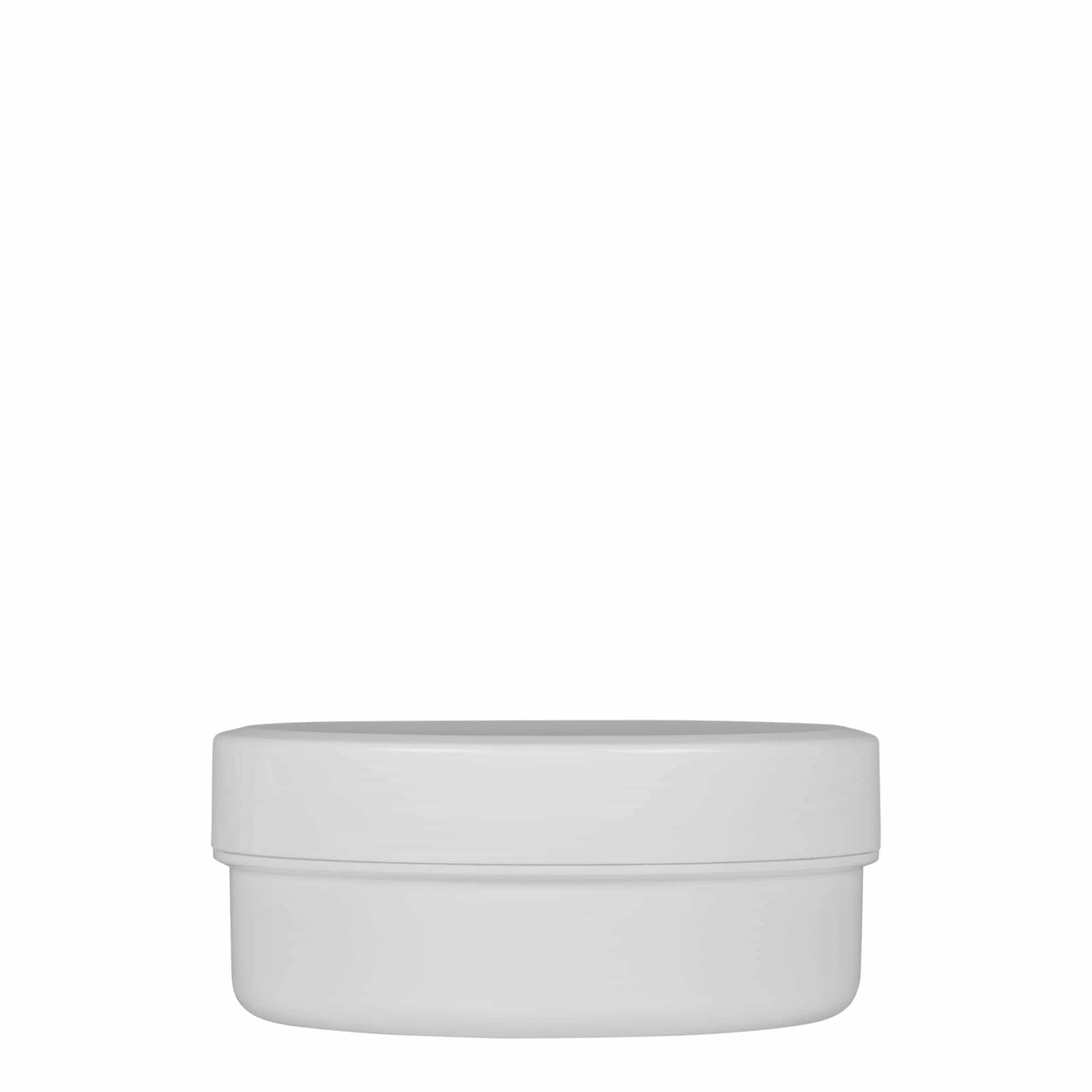 125 ml plastik kutu 'White Line', PP, beyaz, ağız: vida kapaklı
