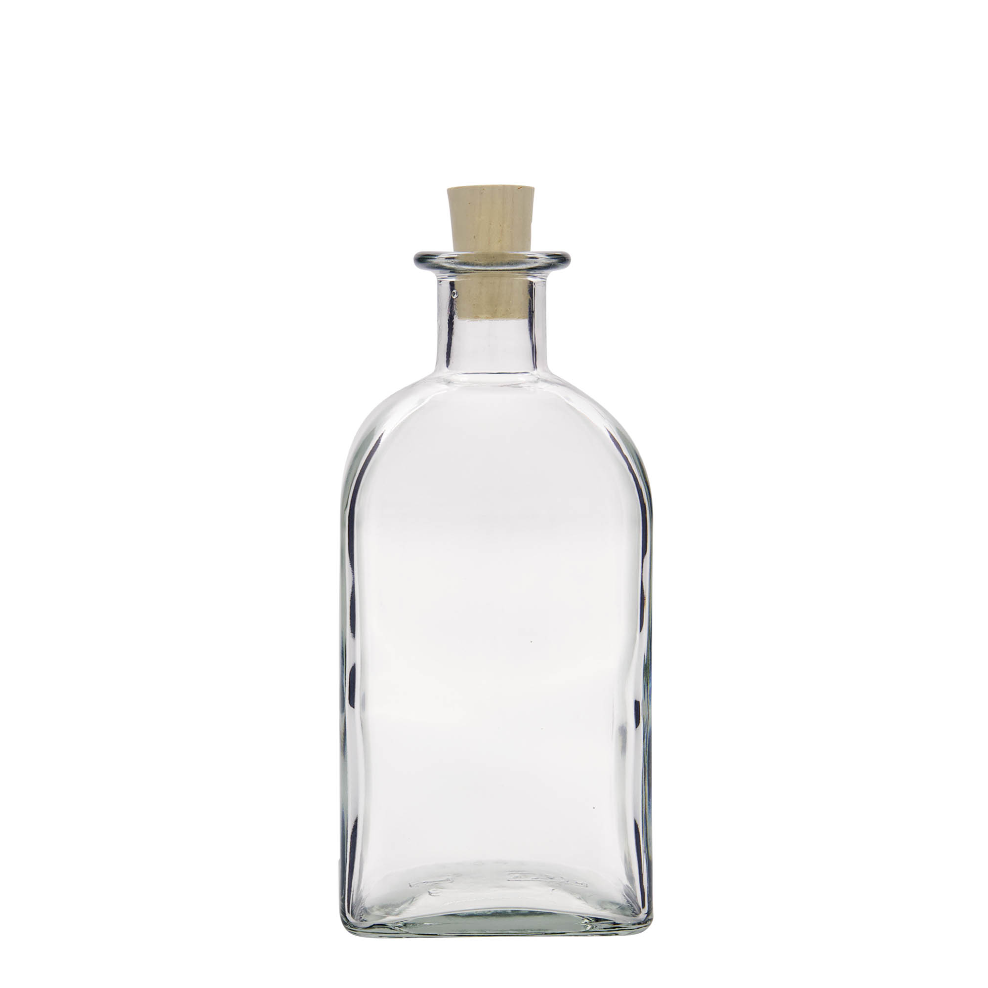500 ml Cam Şişe Eczacı Kare, kare, Ağız: Mantar 500 ml Cam Şişe Eczacı Kare, kare, Ağız: Mantar