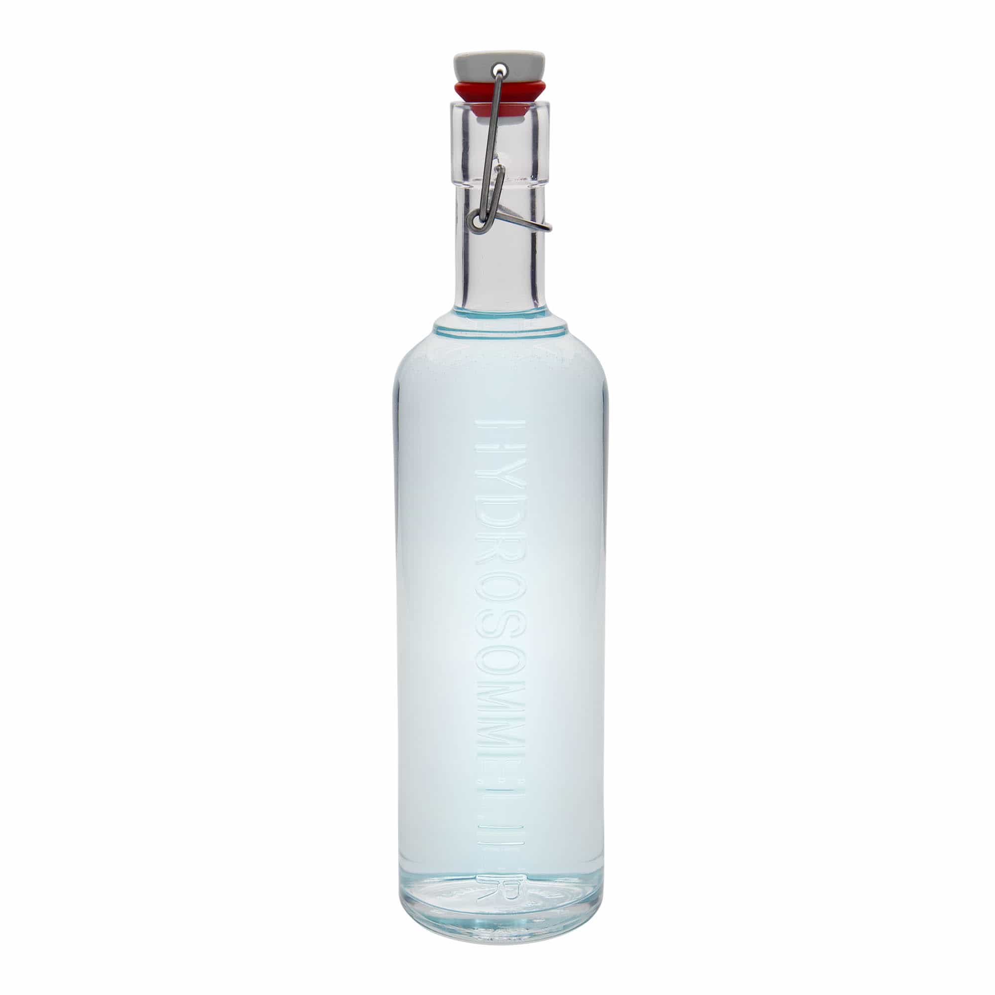 1.000 ml Cam şişe 'Optima Hydrosommelier', Ağız: Mandallı kapak 1.000 ml Cam şişe 'Optima Hydrosommelier', Ağız: Mandallı kapak