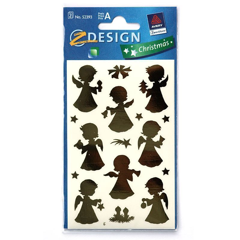 Zweckform Etiket 'Melek', Kağıt, altın