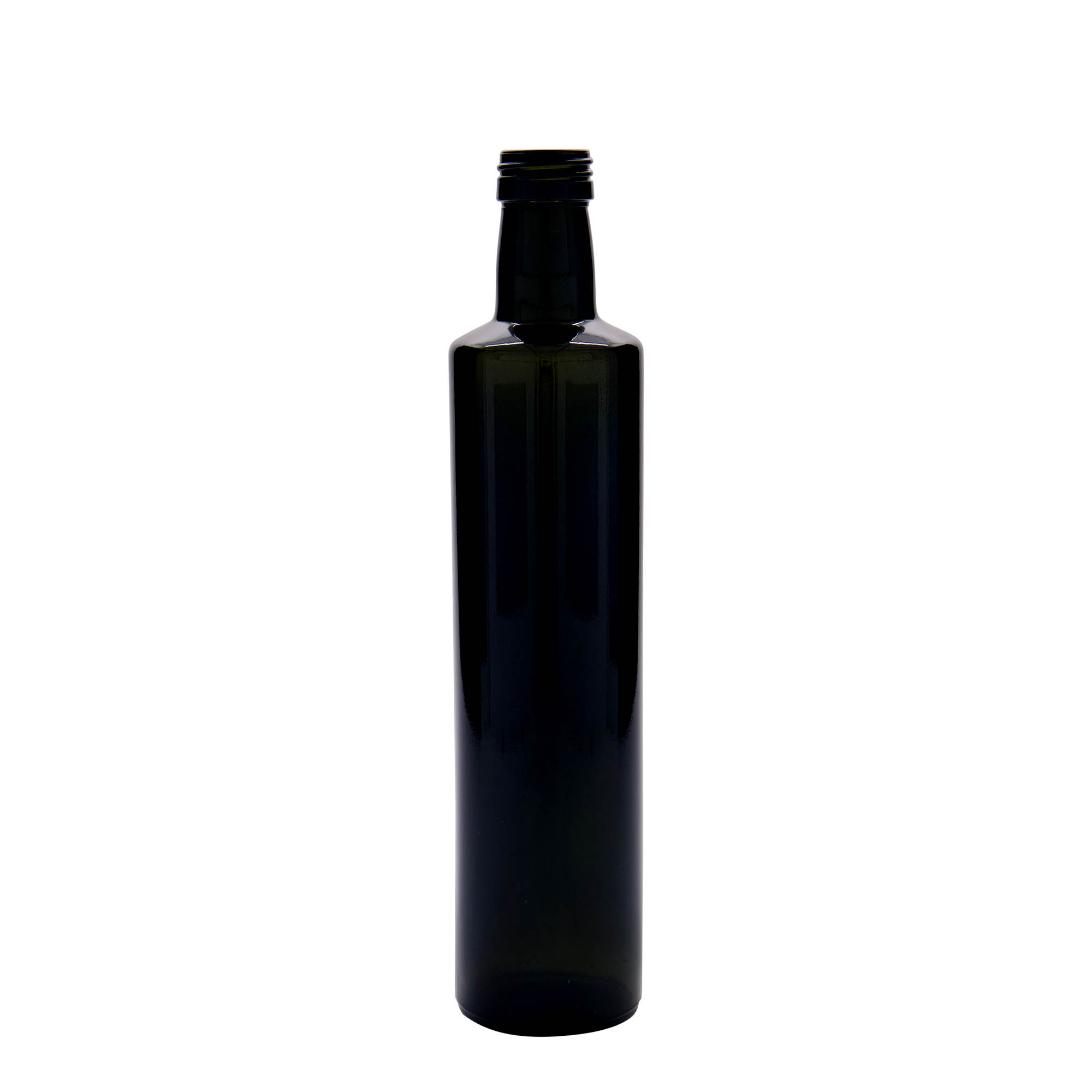 500 ml cam şişe 'Dorica', antik yeşil, ağız: PP 31,5
