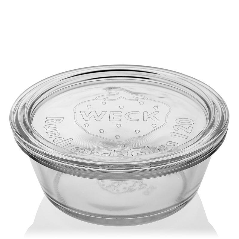 WECK-Cam Kapak Yuvarlak Kenar, Ağzı için: RR120