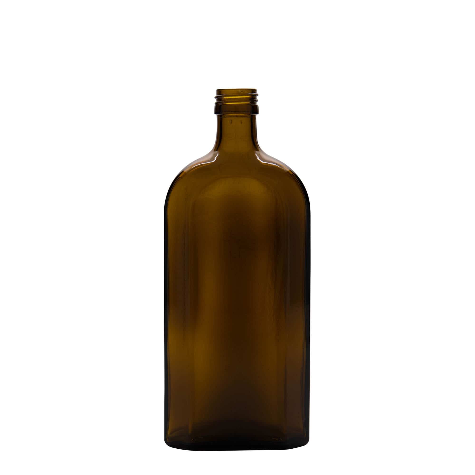 500 ml Tıbbi Şişe Meplat, oval, cam, kahverengi, ağız: PP 28 500 ml Tıbbi Şişe Meplat, oval, cam, kahverengi, ağız: PP 28