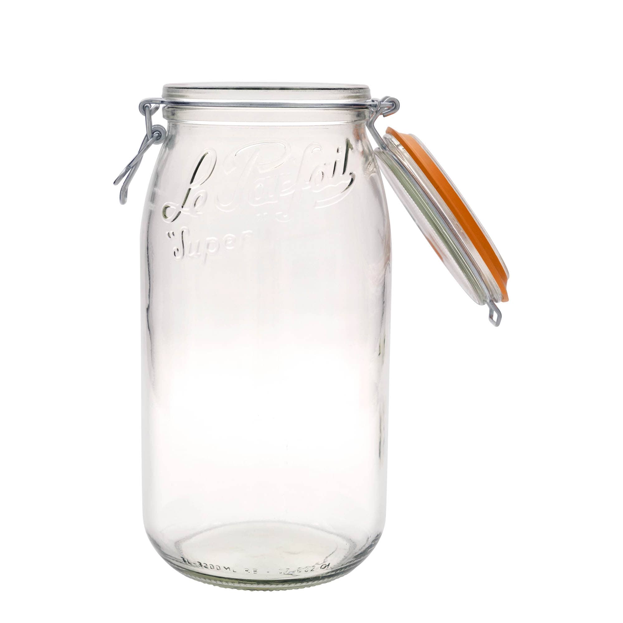 3.000 ml Tel kapaklı kavanoz 'Le Parfait Super Bocal', Ağız: Tel kapaklı kapak 3.000 ml Tel kapaklı kavanoz 'Le Parfait Super Bocal', Ağız: Tel kapaklı kapak