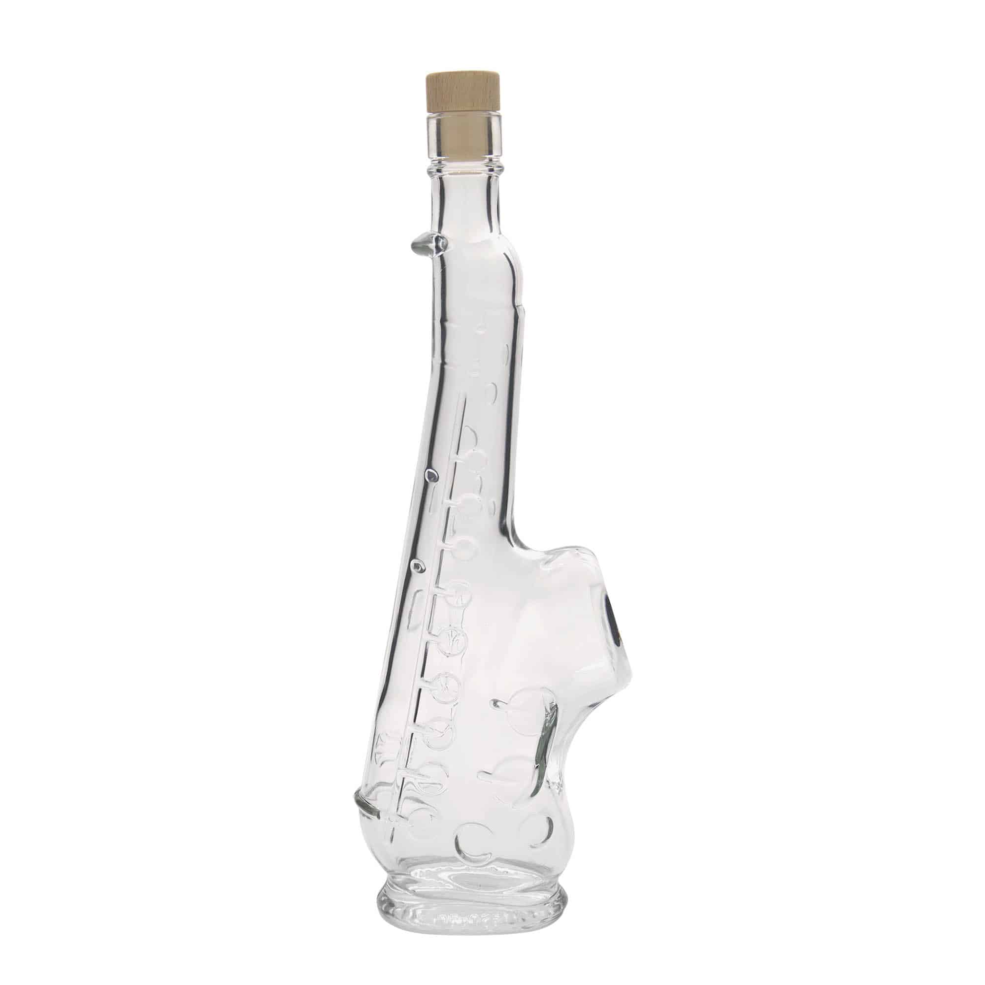 500 ml cam şişe 'Saksafon', ağız: mantar