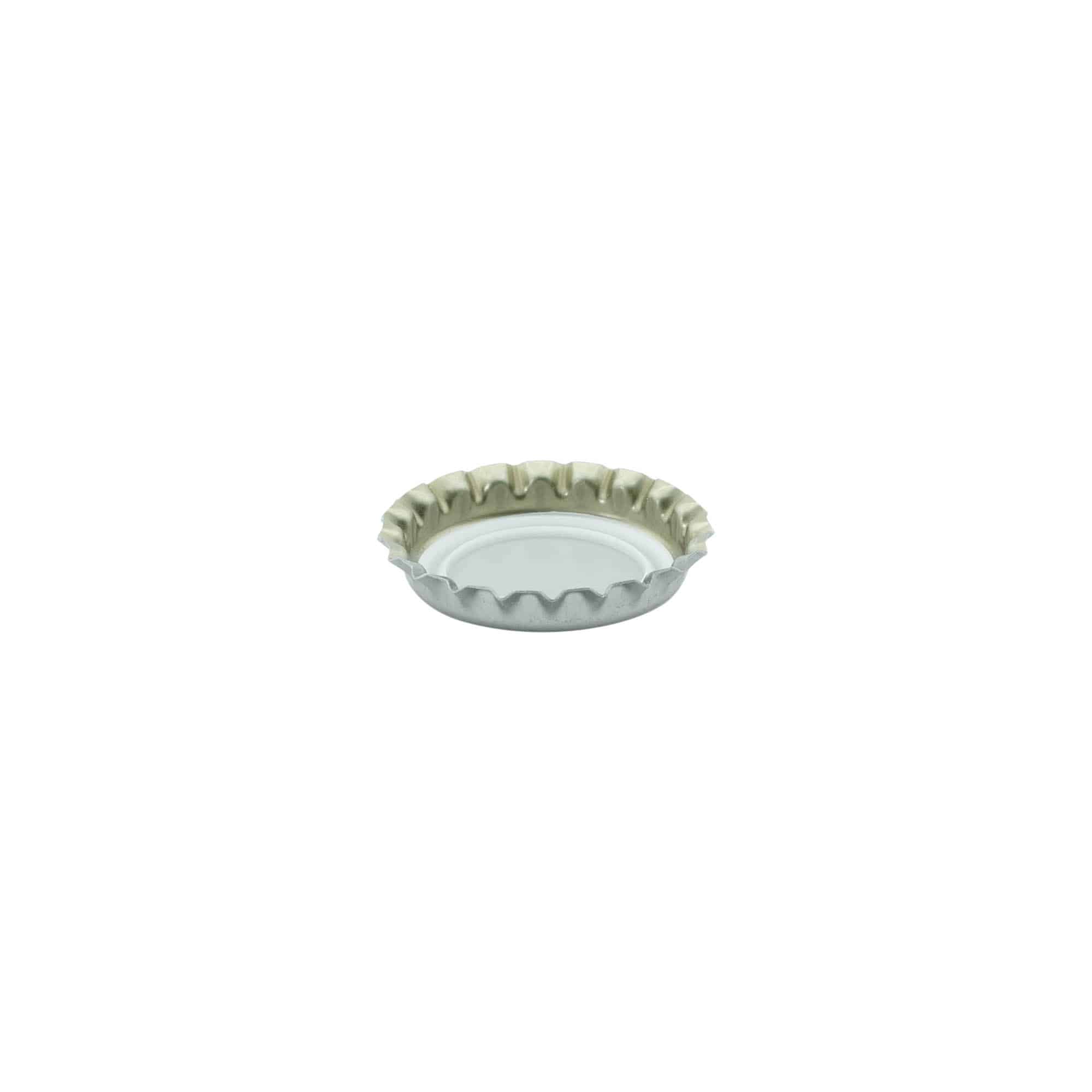 26 mm metal gümüş şişe kapağı