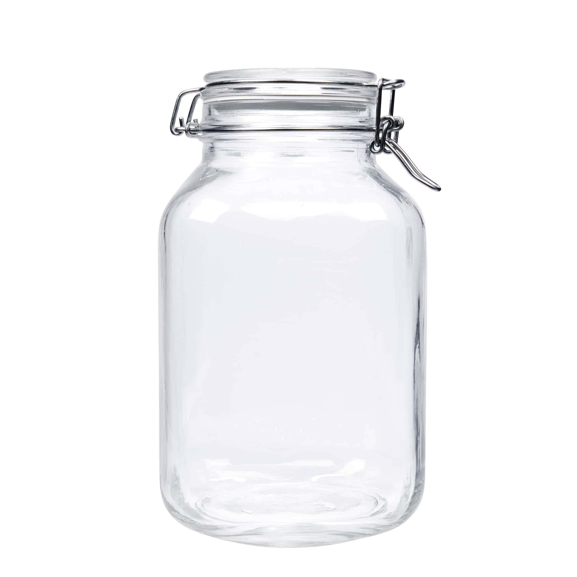 3.000 ml Tel Mandallı Kavanoz 'Fido', kare, Ağız: Tel Mandallı Kapatma 3.000 ml Tel Mandallı Kavanoz 'Fido', kare, Ağız: Tel Mandallı Kapatma