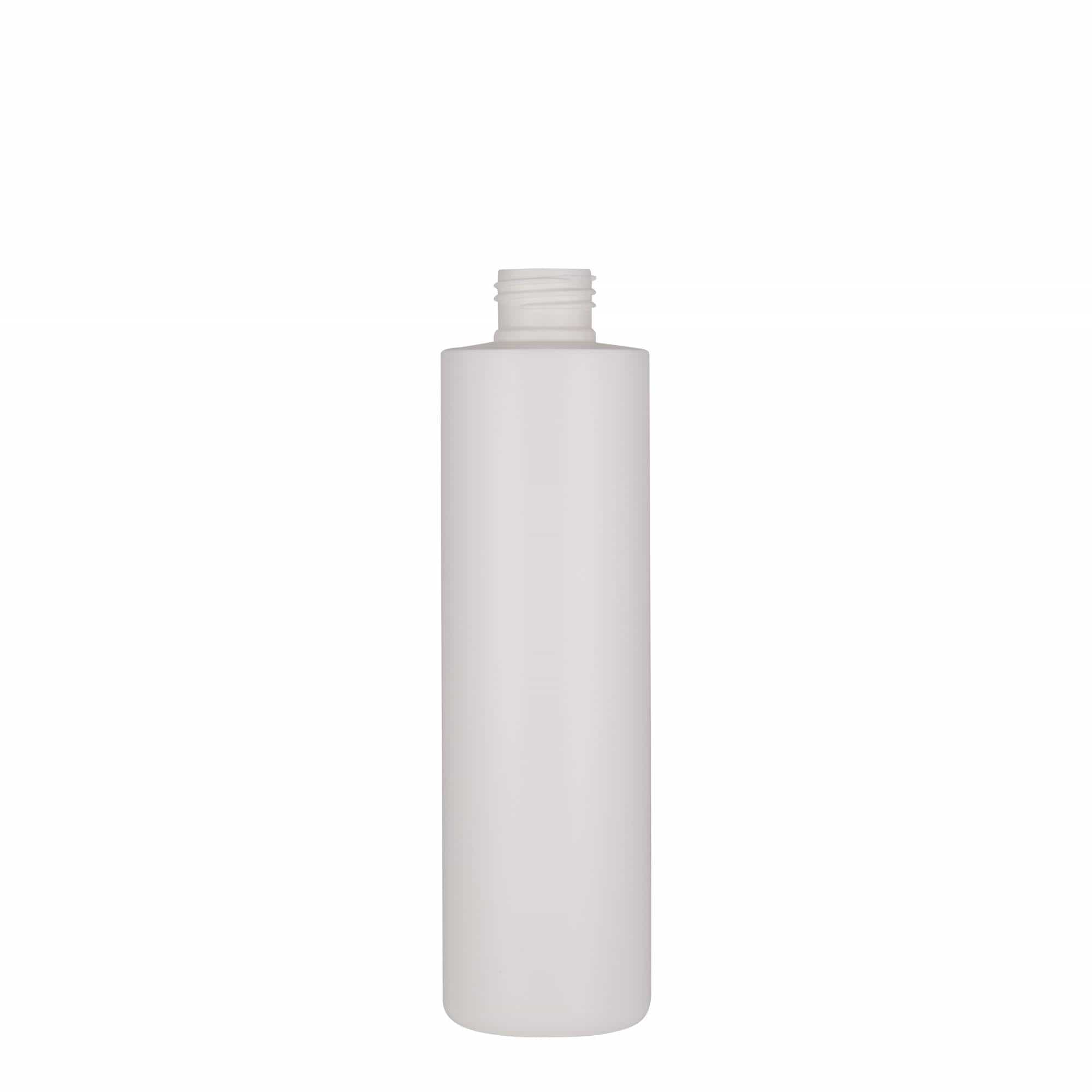250 ml plastik şişe 'Pipe', HDPE, beyaz, ağız: 24/410