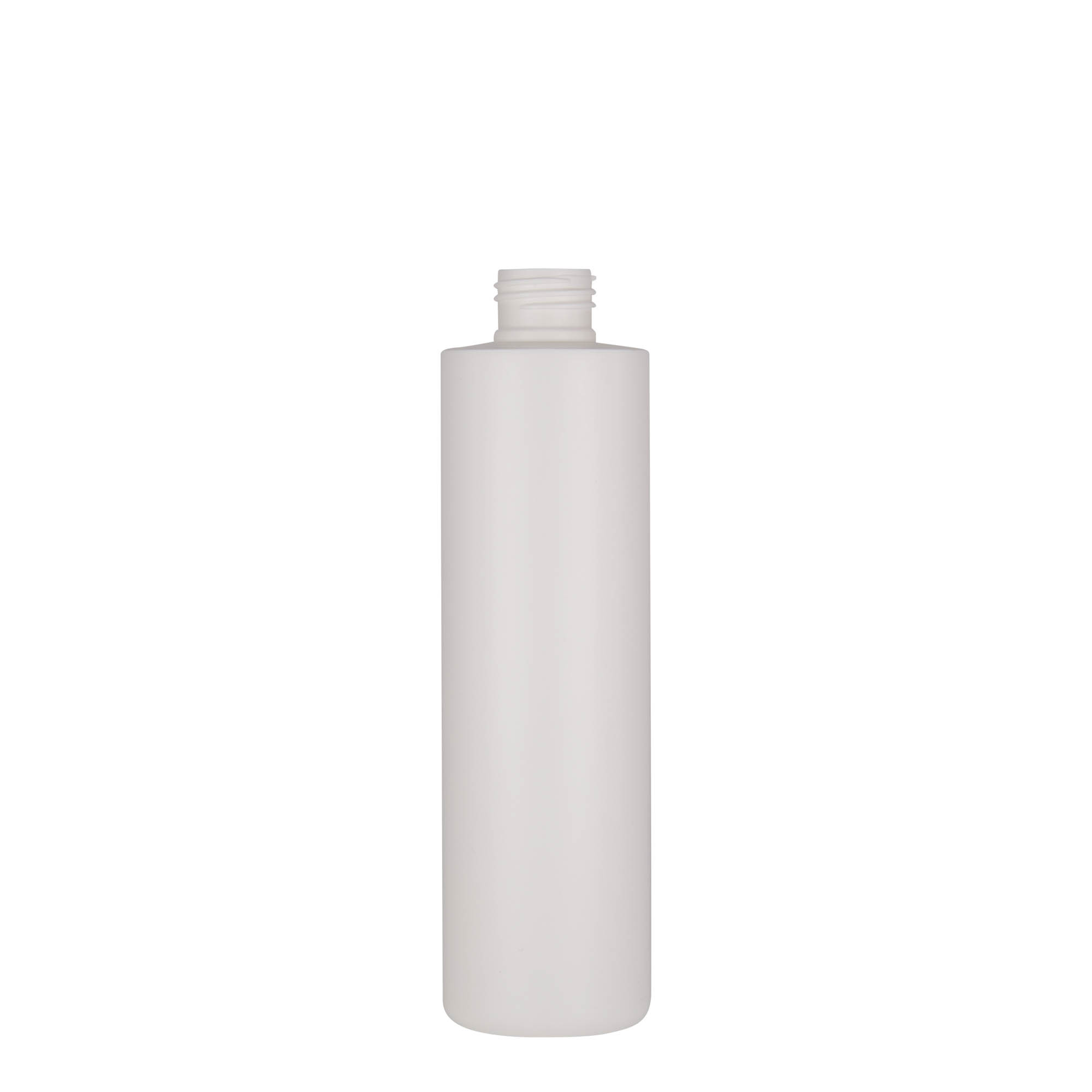 250 ml plastik şişe 'Pipe', HDPE, beyaz, ağız: 24/410