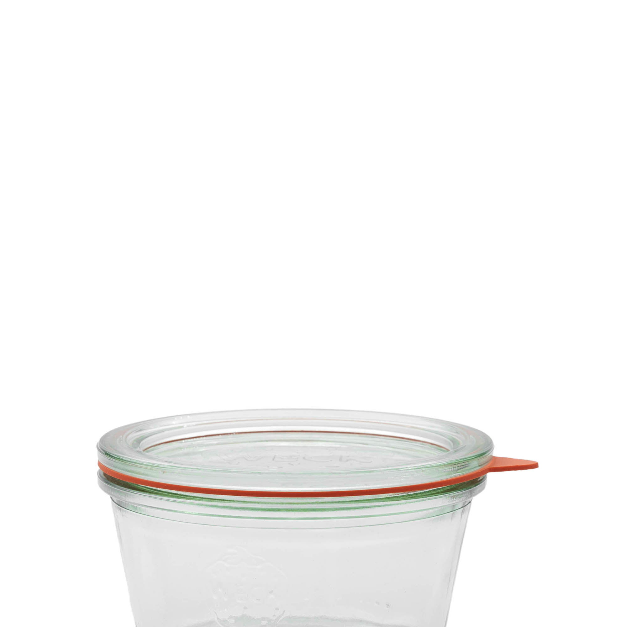 WECK Konserve Halkası RR100 #, kırmızı, Ağız: Yuvarlak Kenar