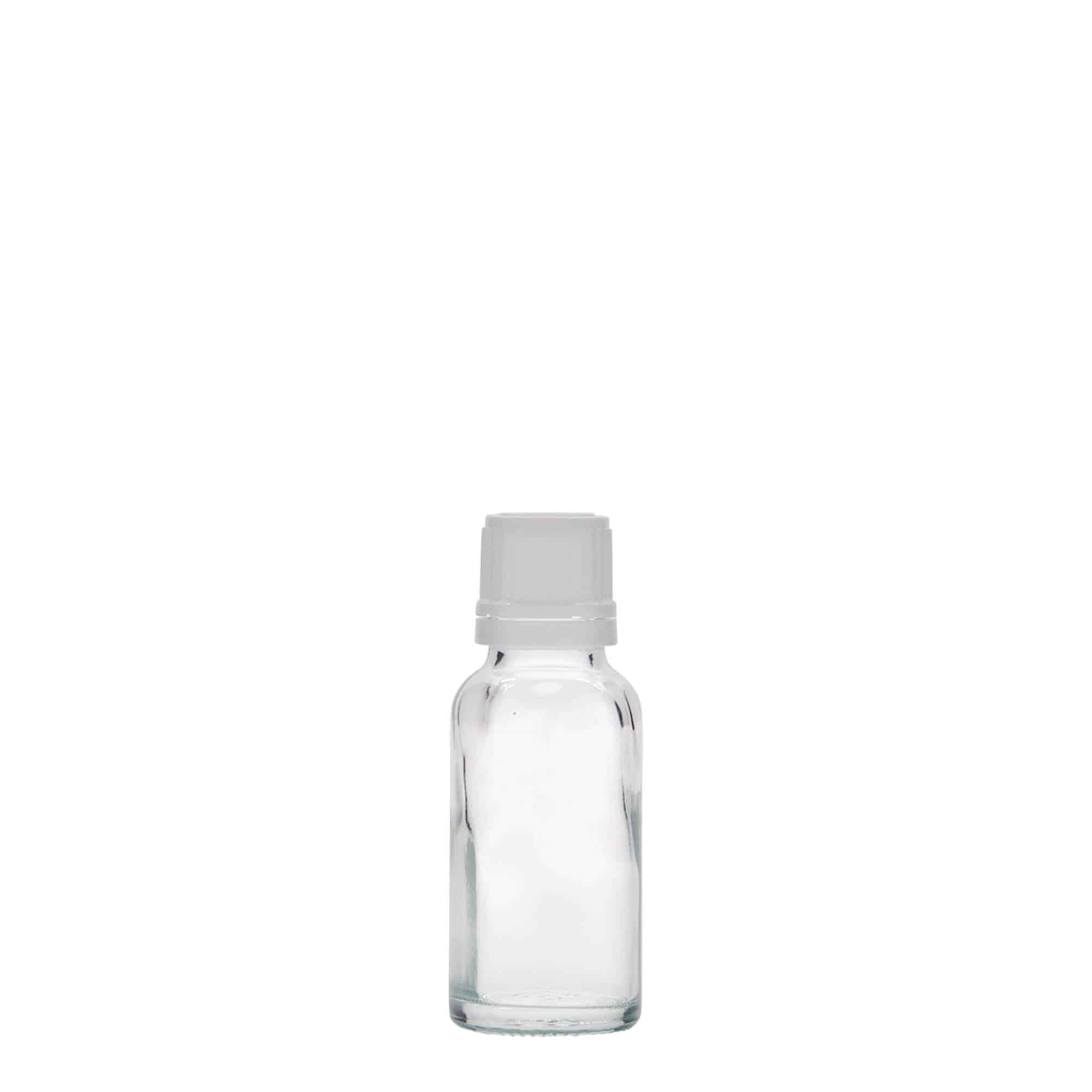 20 ml tıbbi şişe, cam, ağız: DIN 18